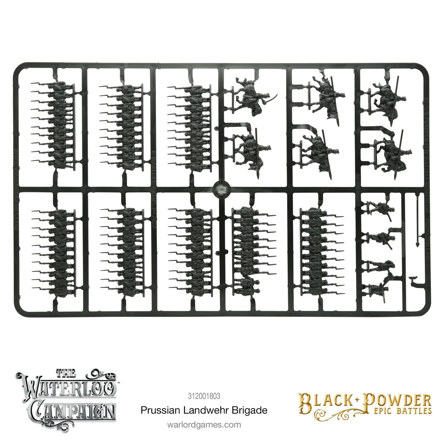 Black Powder Epic Battles Waterloo Landwehr Brigade plastique