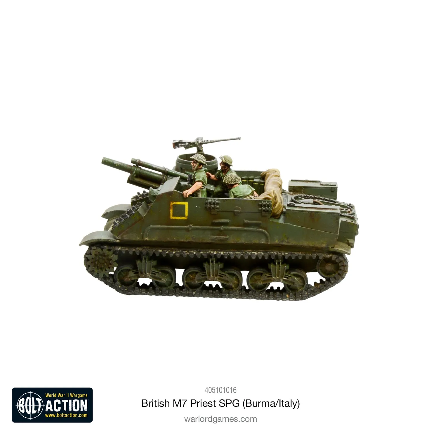 Bolt Action British M7 Priest SPG Burma Italy canon