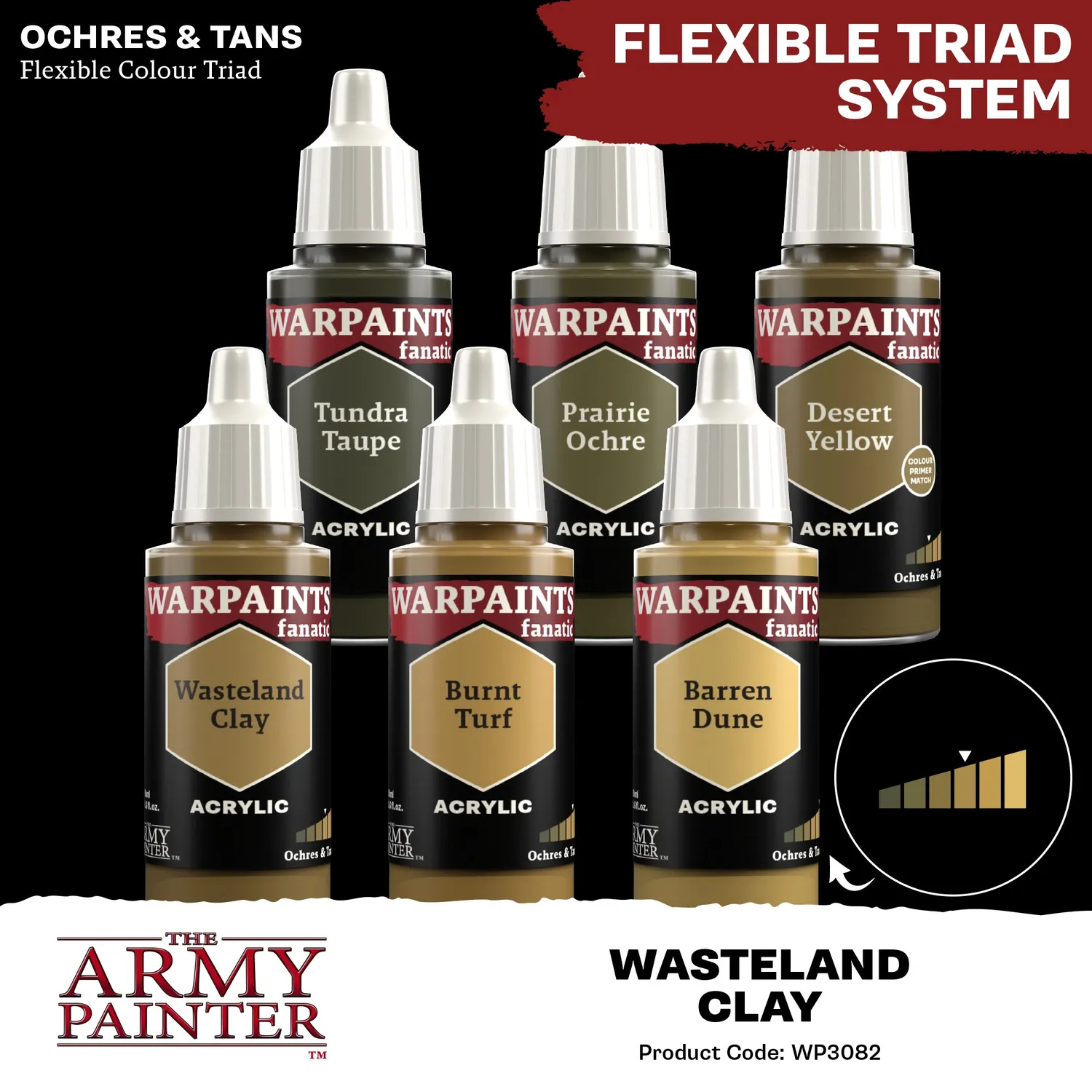 Army Painter Warpaints Fanatic Wasteland Clay peinture 18 ml marron