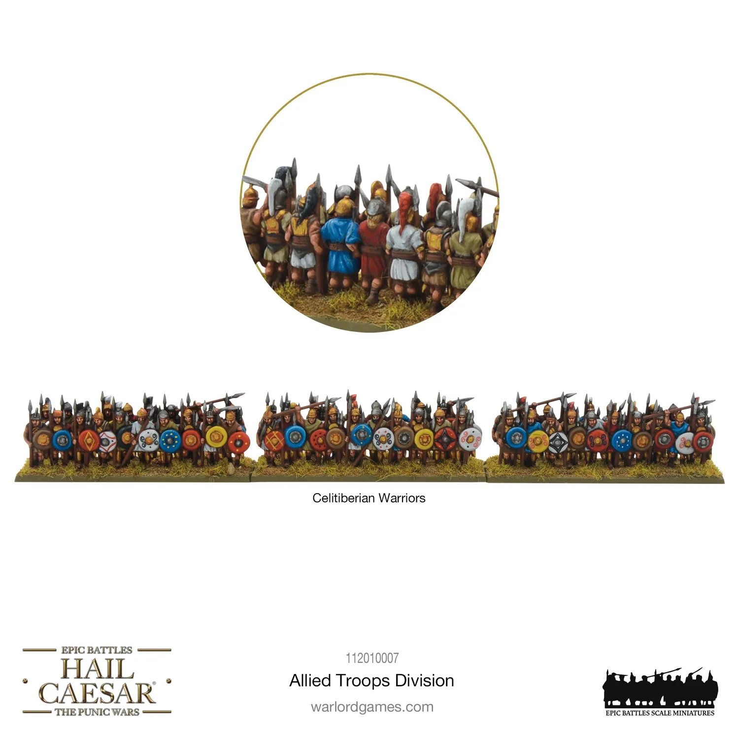 Warlord Hail Caesar Epic Battles Allied Troops division plastique