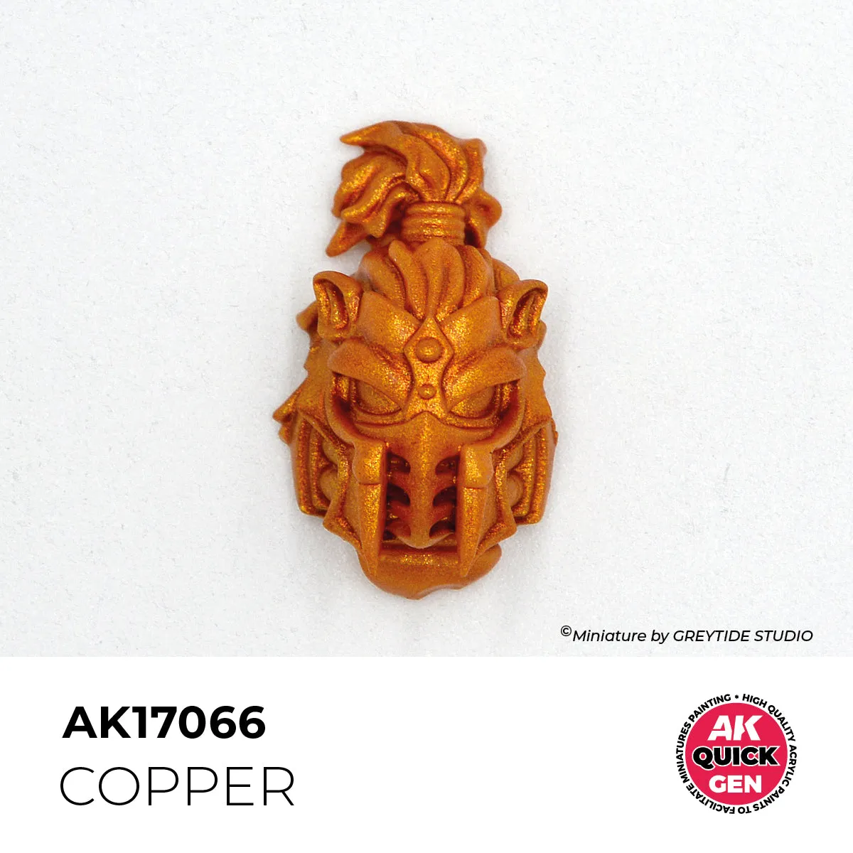 AK Interactive QuickGen COPPER peinture acrylique cuivre 18 ml contraste
