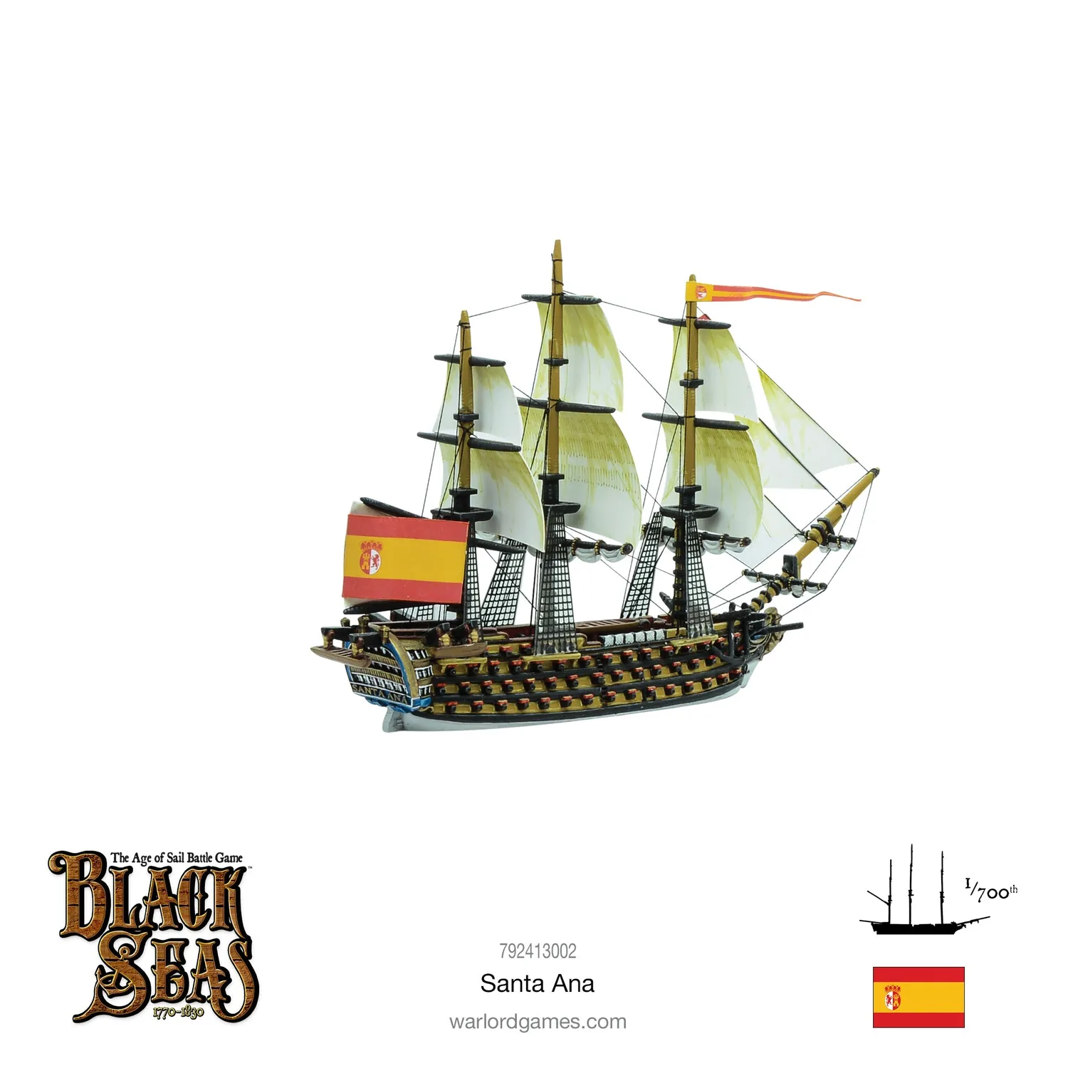 Bolt Action Black Seas Santa Ana vaisseau 112 canons