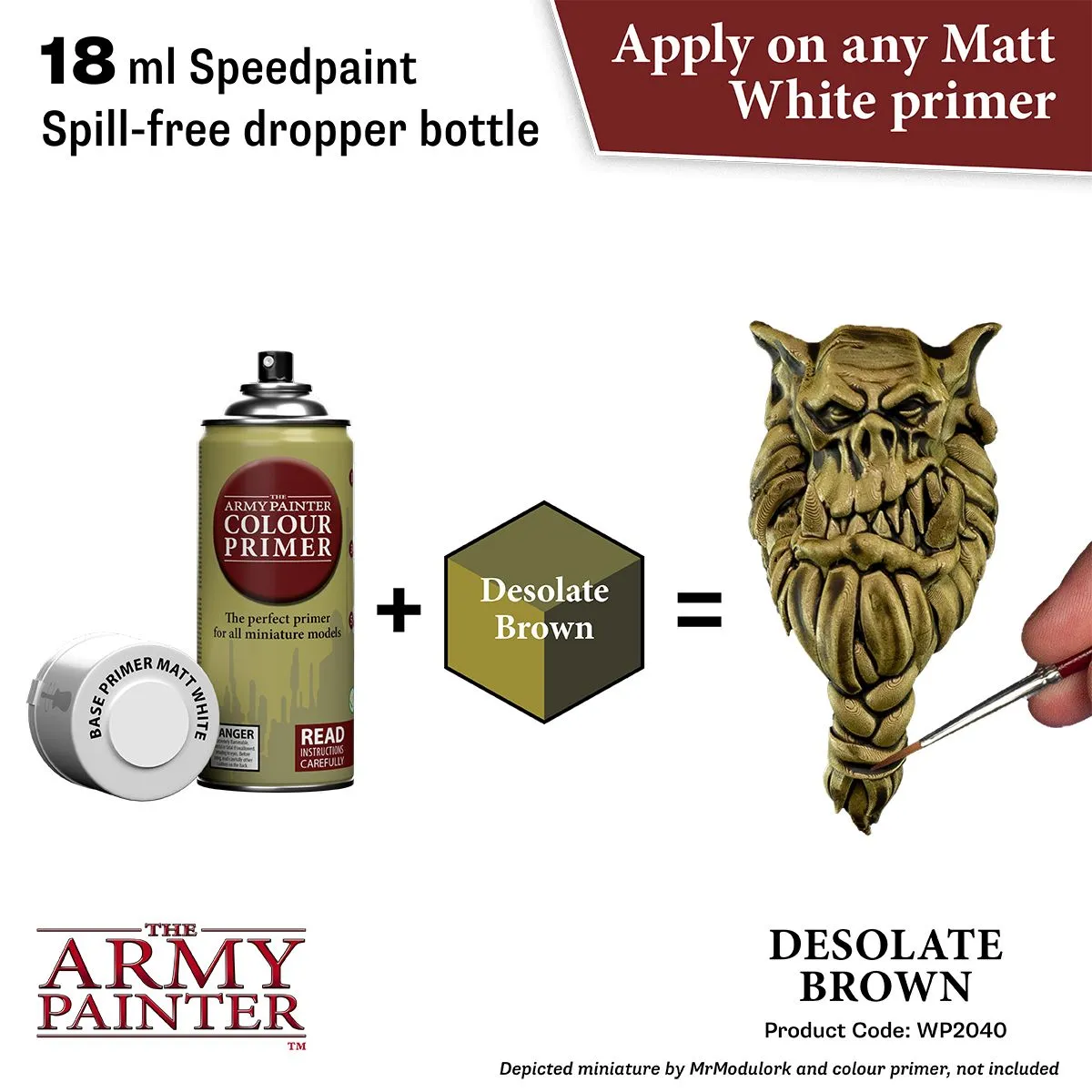 The Army Painter Speedpaint Desolate Brown peinture 18ml marron