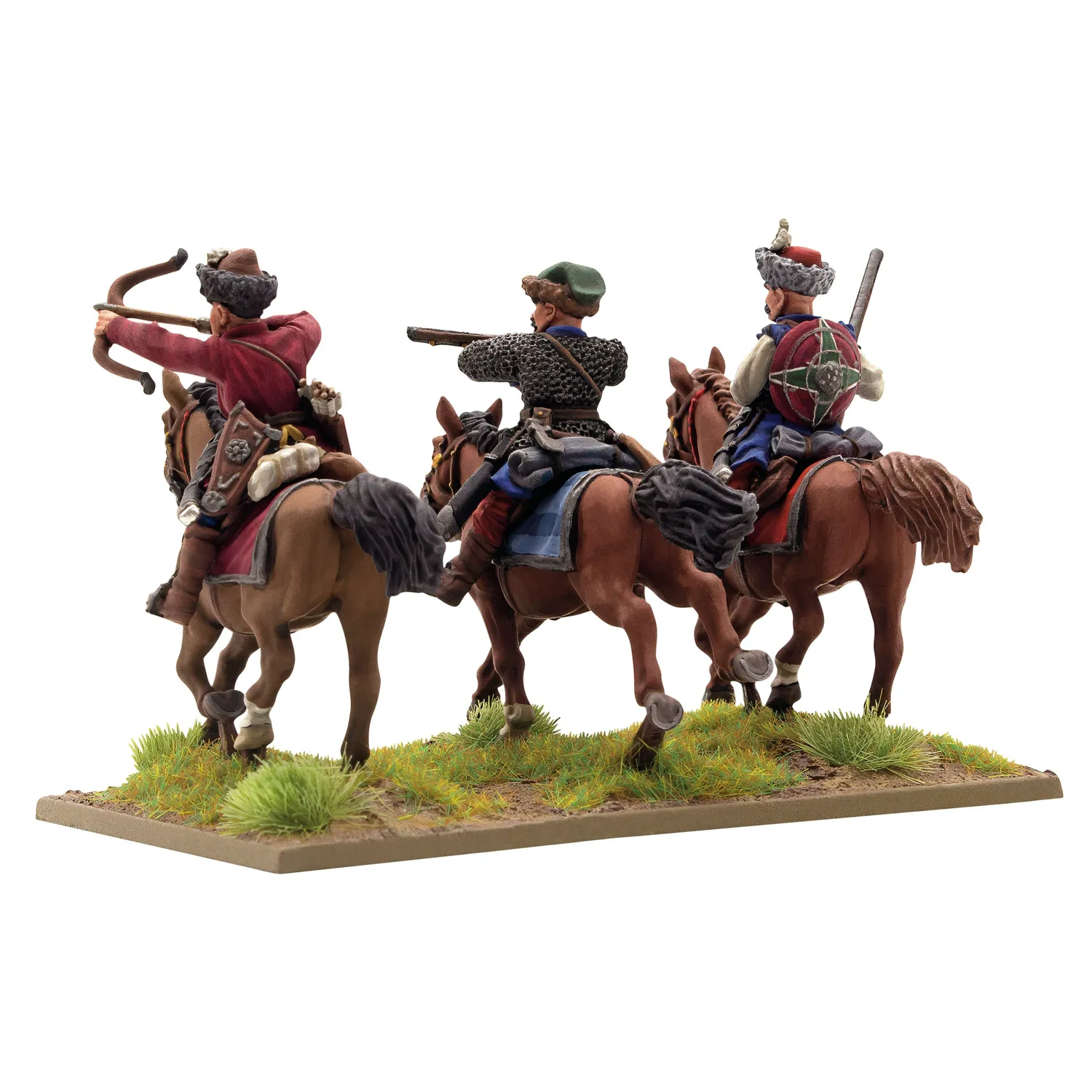 Pike & Shotte Levy cavalry with muskets figurines mtal