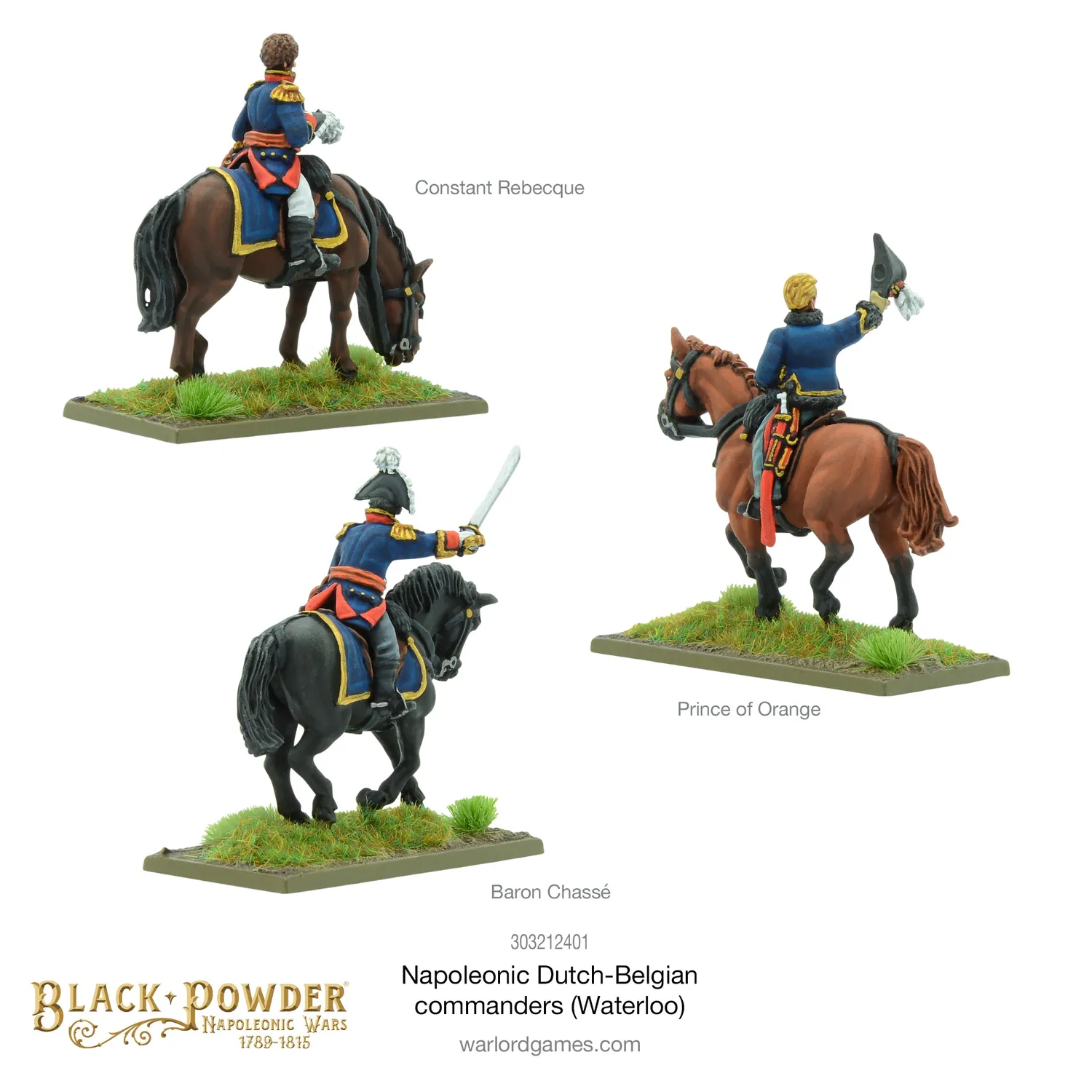 Bolt Action Black Powder Commandants Hollandais-Belges figurine