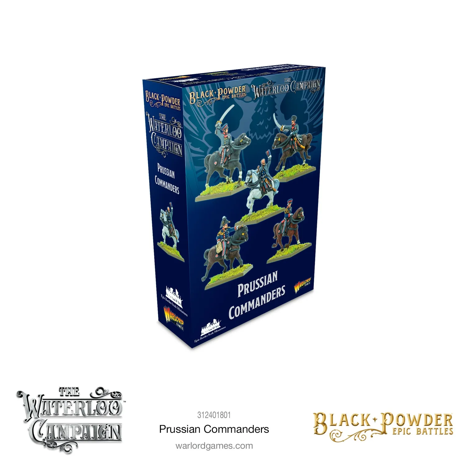 Warlord Games Black Powder Epic Prussiens commandants x5