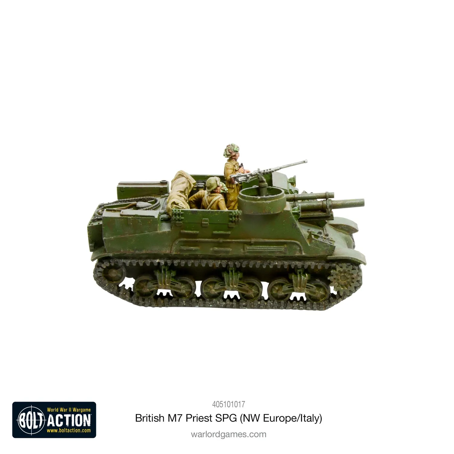 Warlord Bolt Action M7 Priest britannique véhicule résine