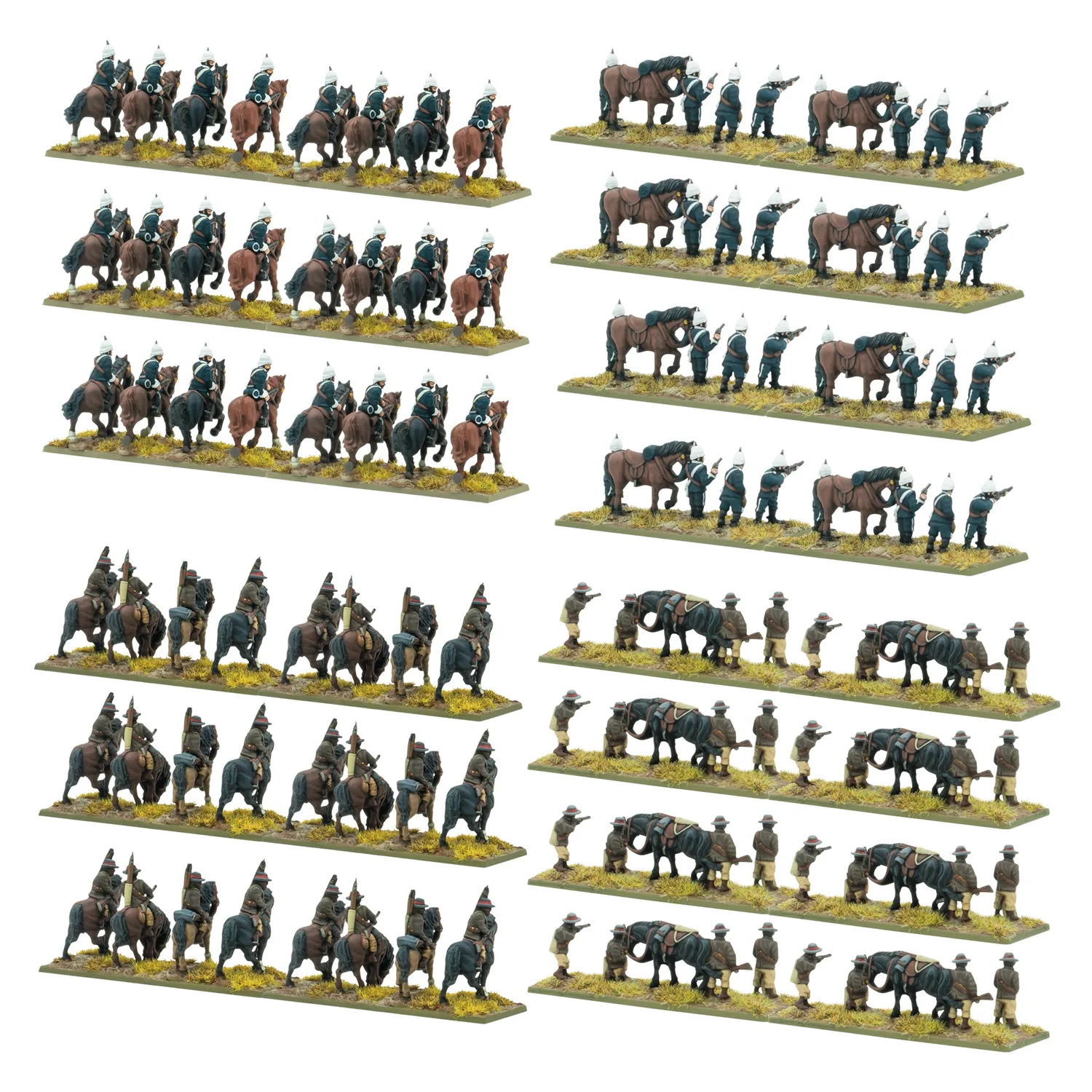 Bolt Action Black Powder Epic Battles Zulu British Army Cavalry Brigade plastique