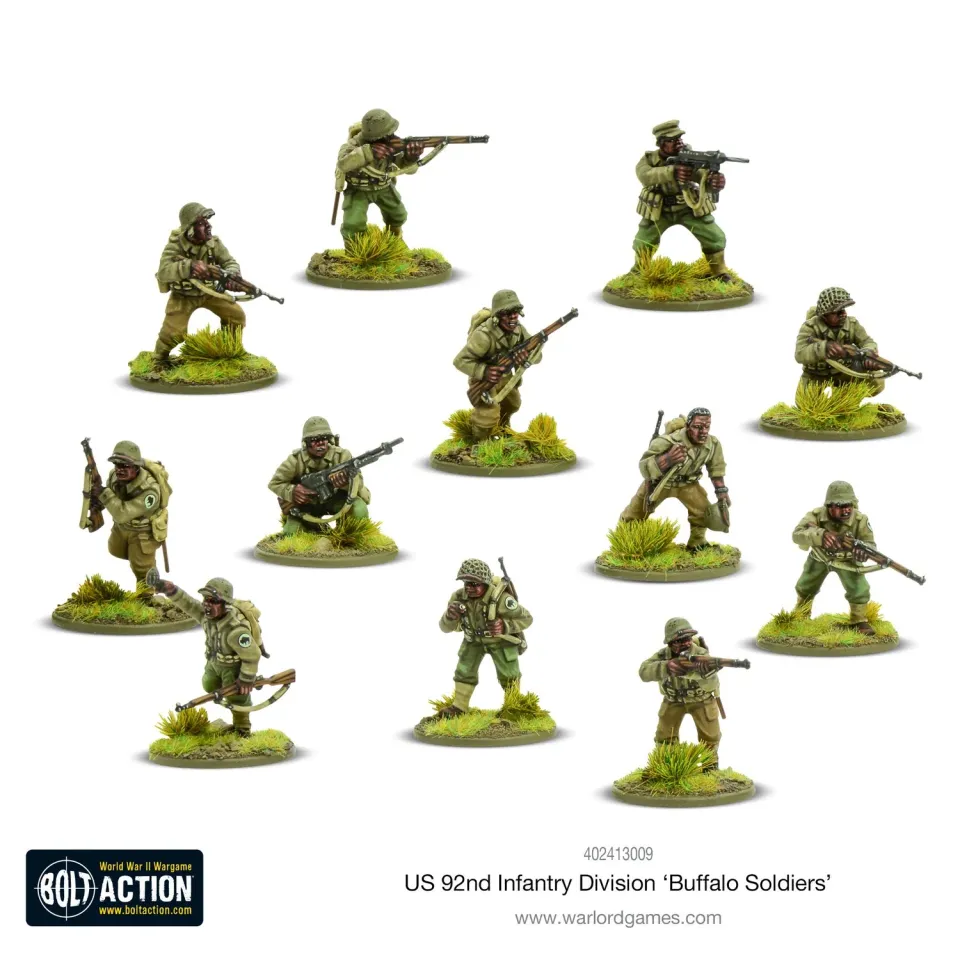 Bolt Action Buffalo Soldiers - 92nd Infantry Division figurines