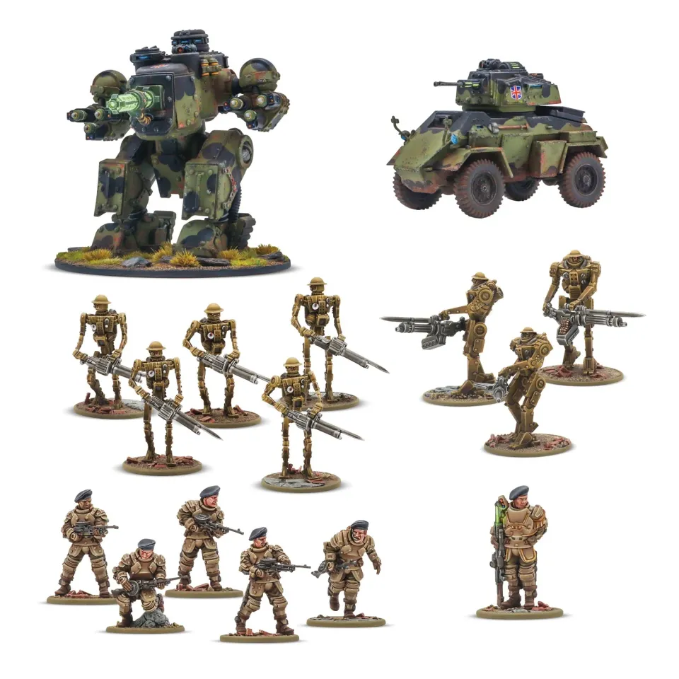 Bolt Action Konflikt '47 British Commonwealth starter army coffret