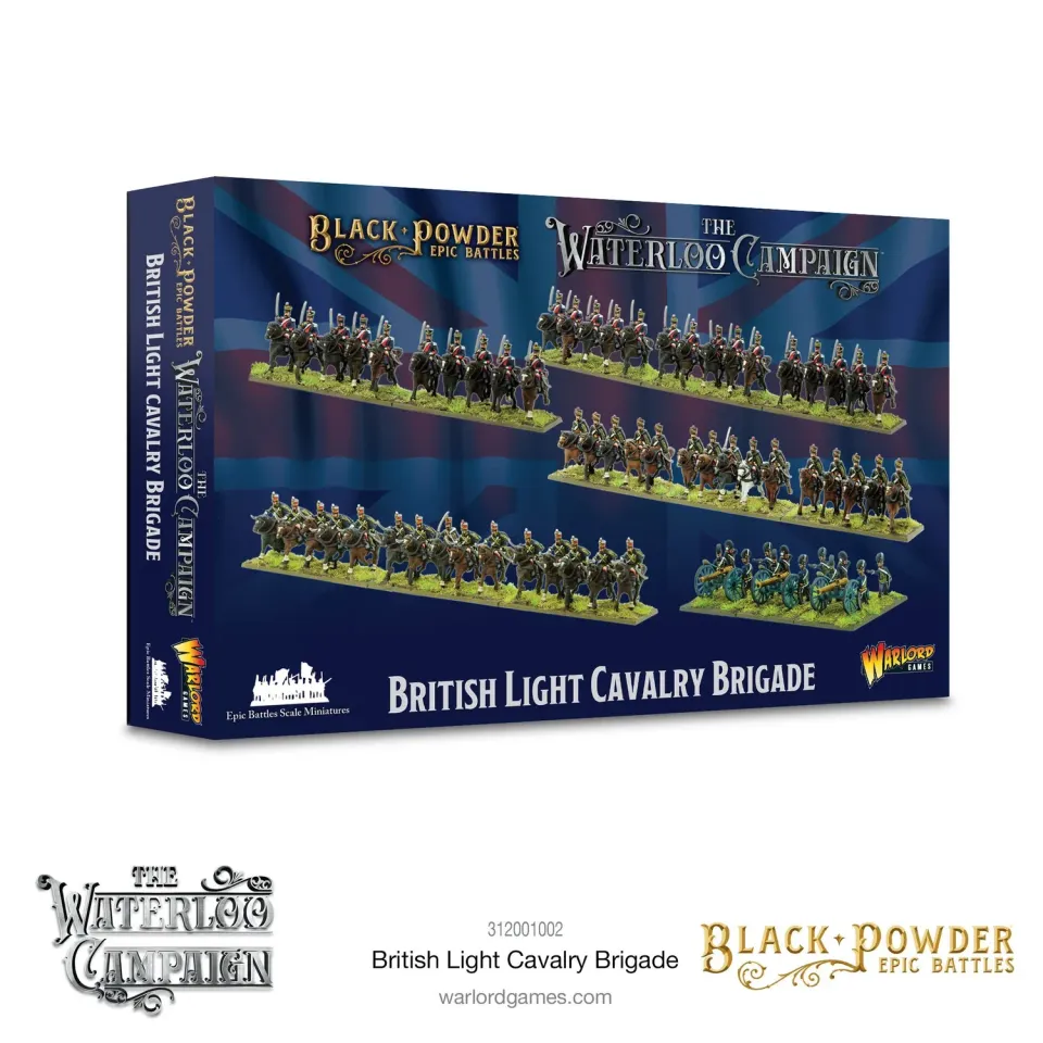 Bolt Action Waterloo British Light Cavalry Brigade figurines plastique
