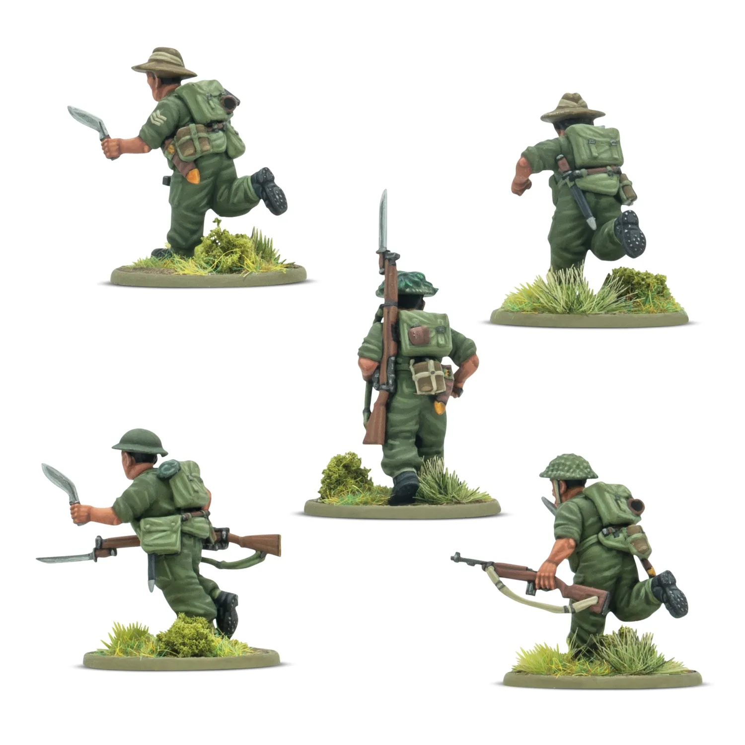 Bolt Action Ayo Gorkhali! Starter Army figurines Gurkha plastique