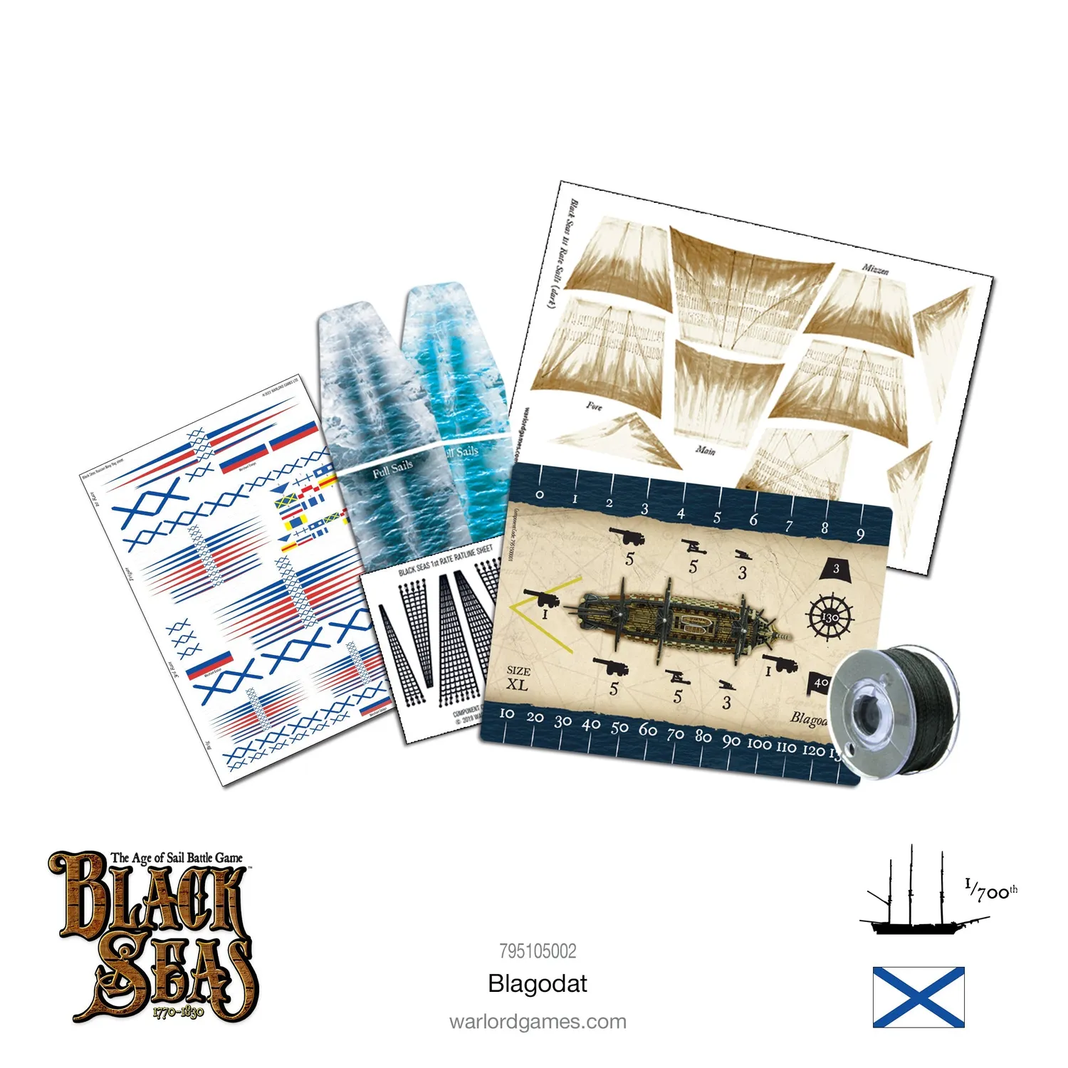 Black Seas Blagodat bateau de ligne résine et métal