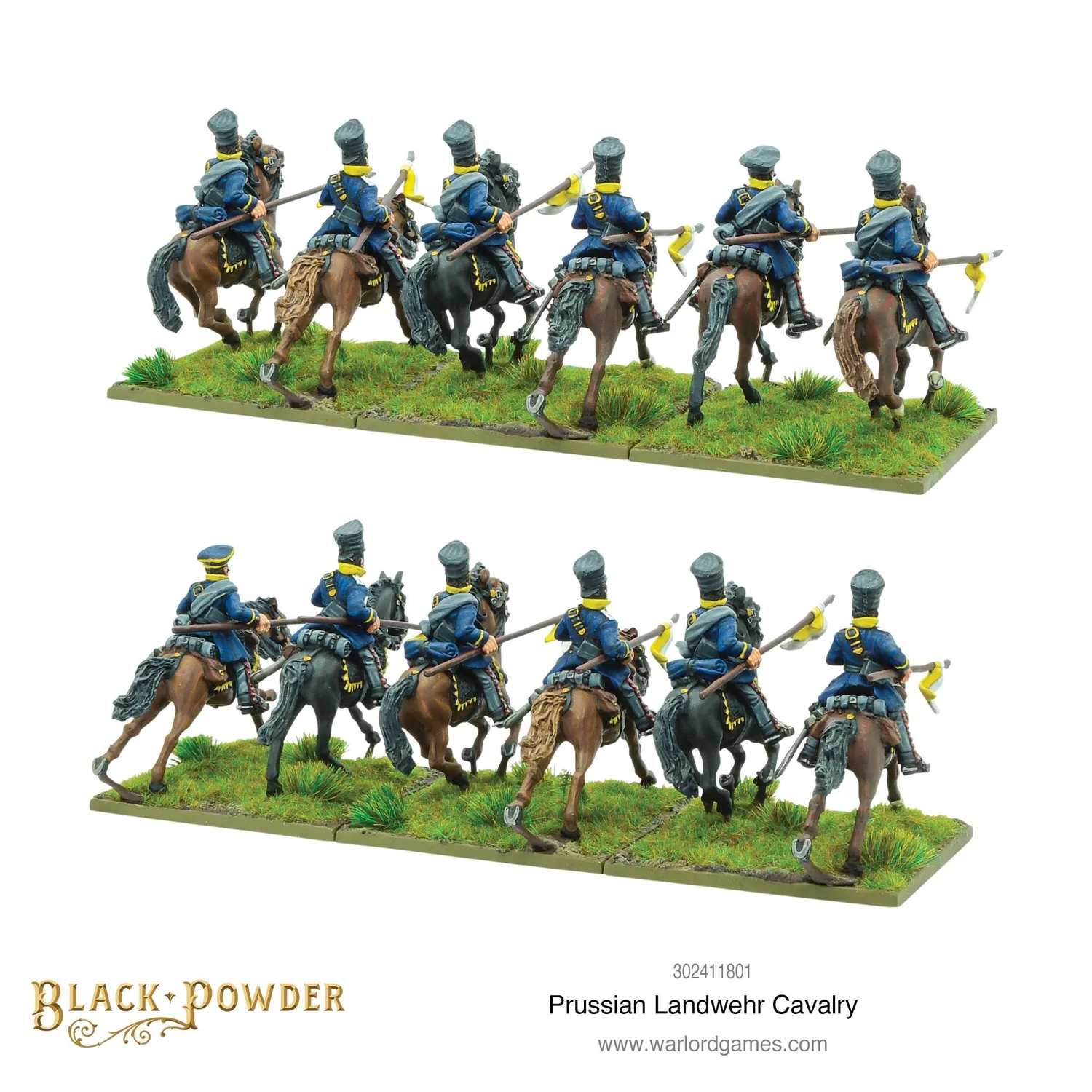 Bolt Action Landwehr cavalerie figurines prussiennes x12