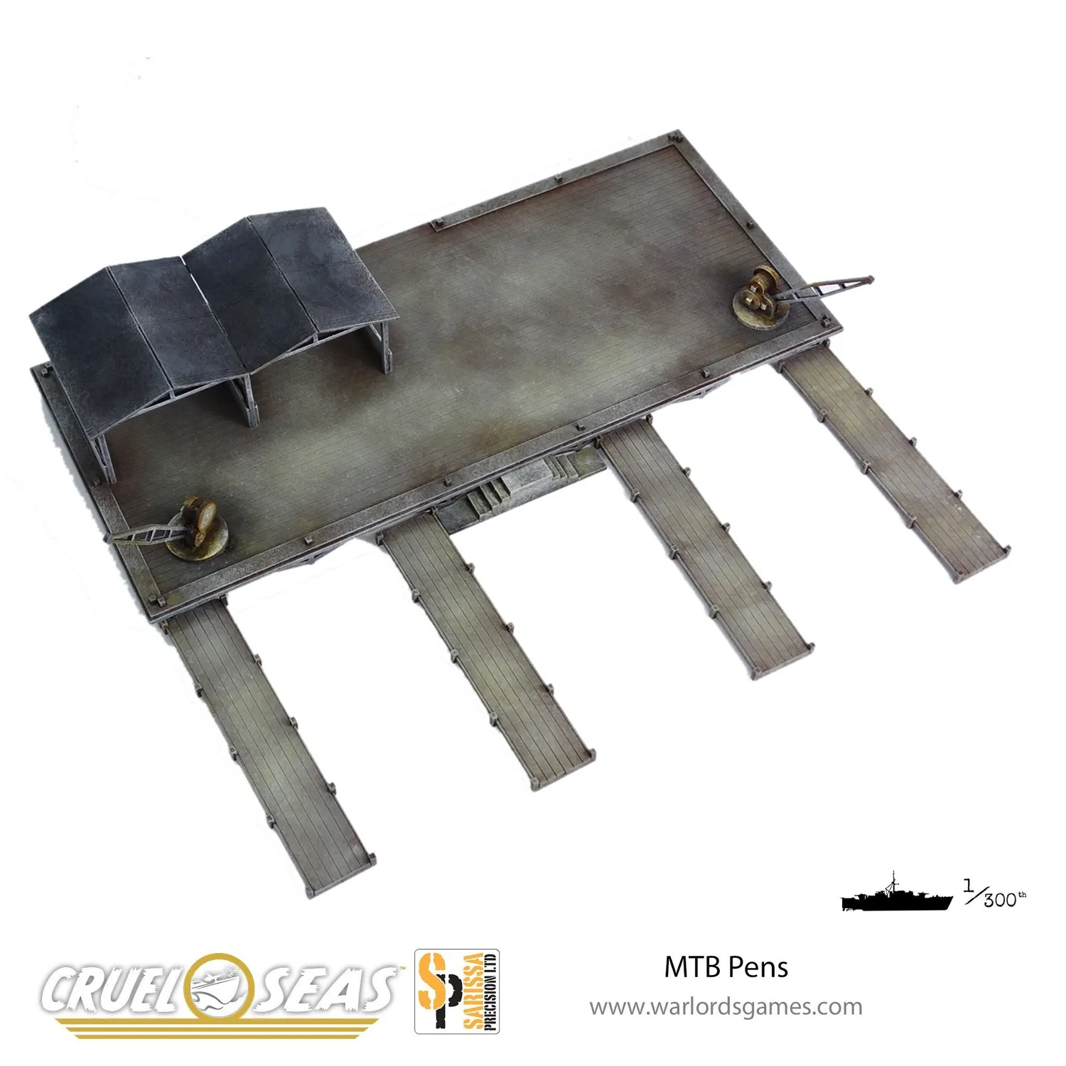 Bolt Action Cruel Seas MTB Pens décor port MDF