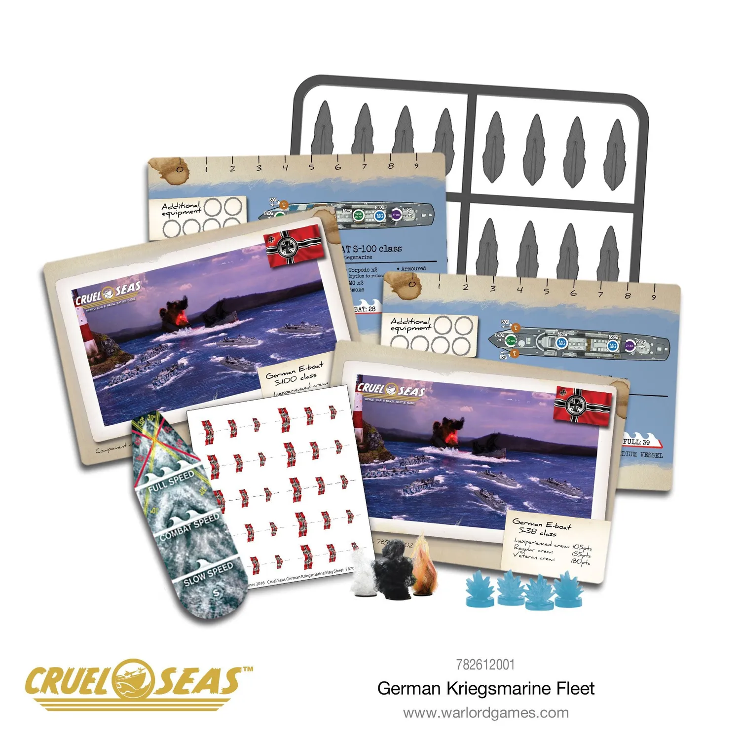 Warlord Games Cruel Seas Kriegsmarine Fleet coffret 1/300