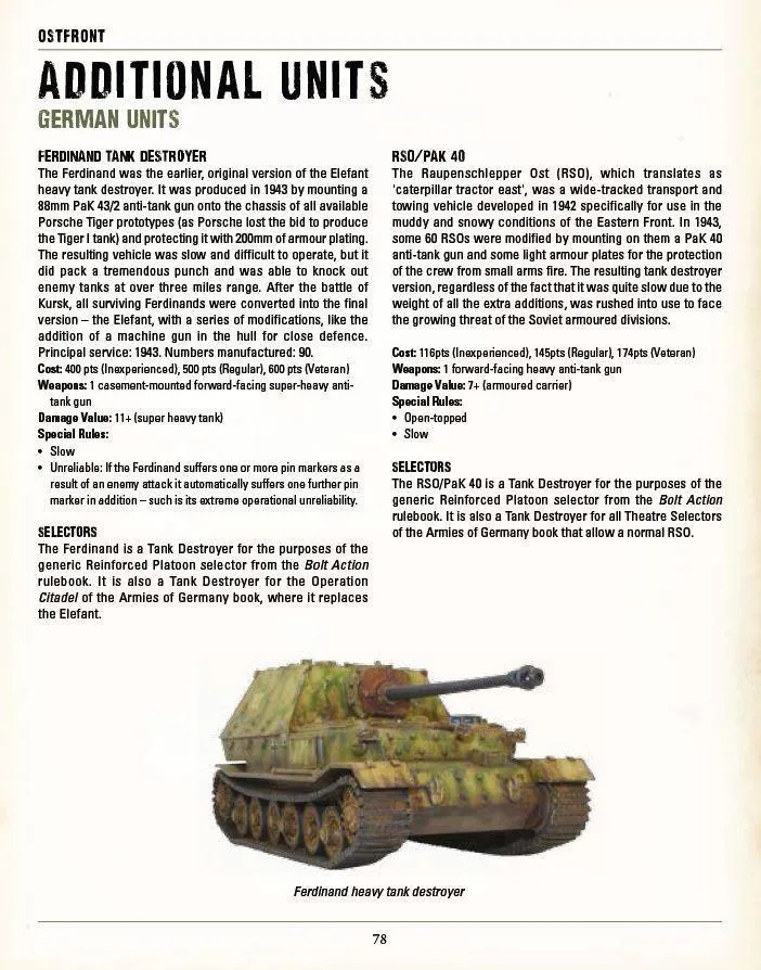Bolt Action Ostfront Barbarossa to Berlin livre PDF numérique