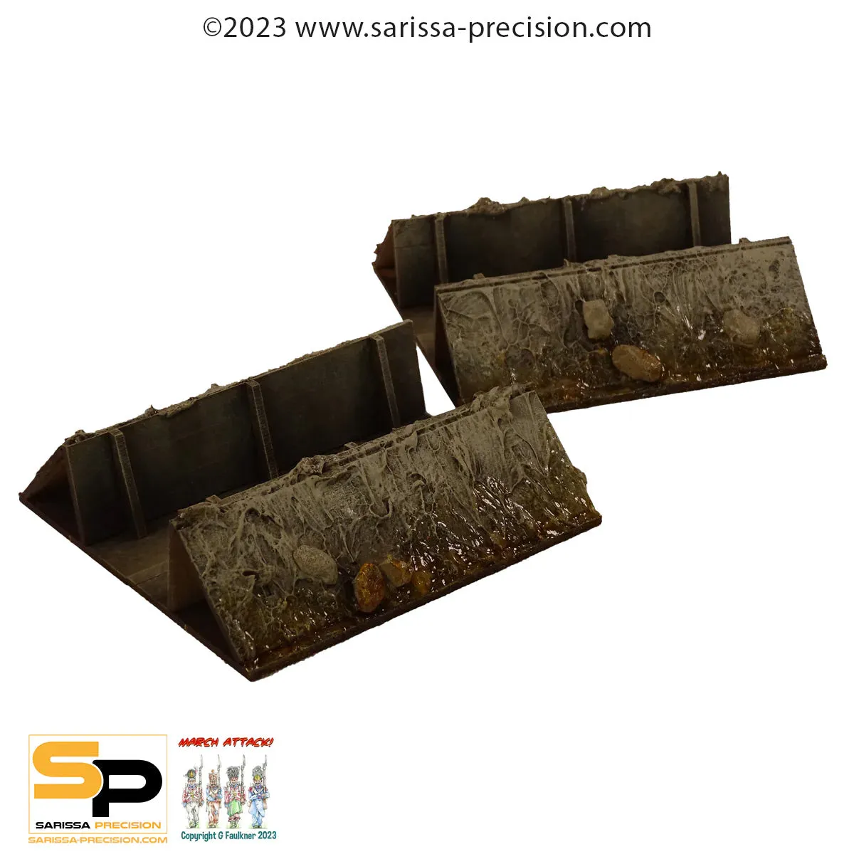 Bolt Action Trench System décor tranchées MDF 20-32mm
