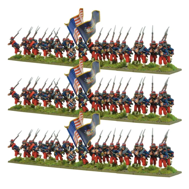 Black Powder American Civil War Zouaves Brigade brigade d’infanterie 3 régiments
