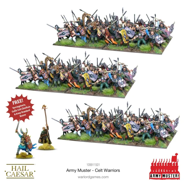 Bolt Action Army Muster Celt Warriors coffret figurines Celtes