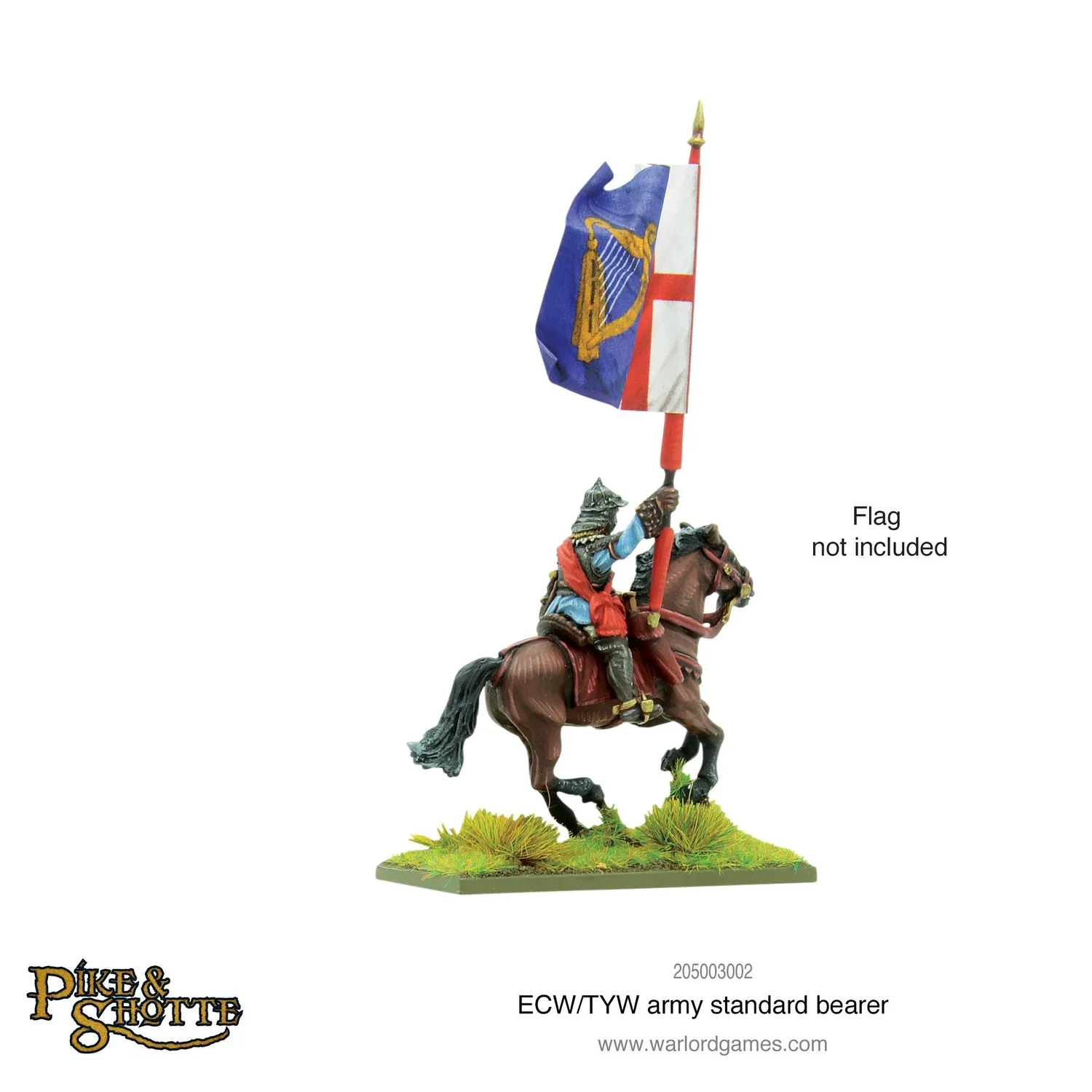 Bolt Action English Civil War Thirty Years War Army Standard Bearer figurine métal montée