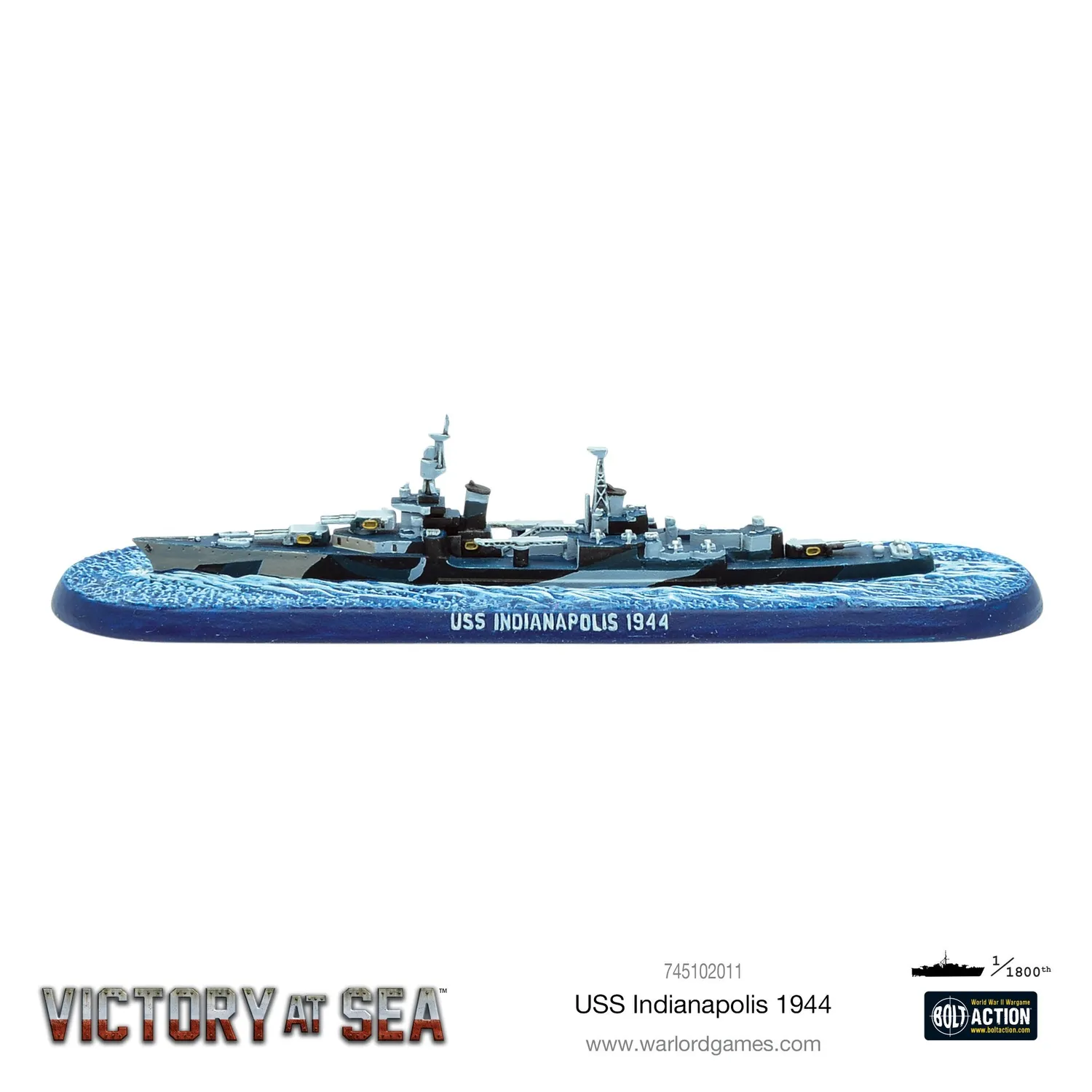 Victory at Sea USS Indianapolis 1944 navire croiseur résine