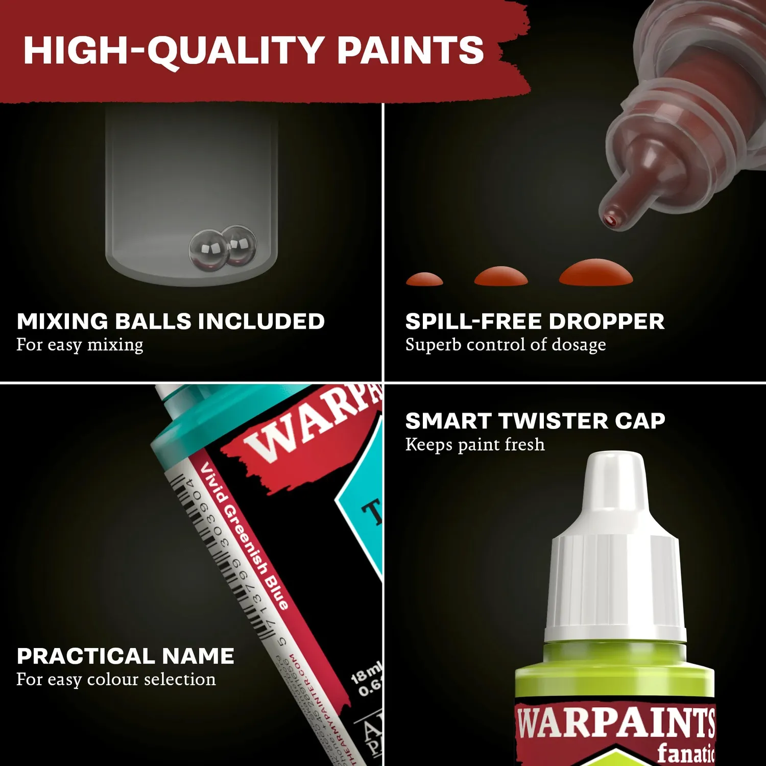 Army Painter Warpaints Fanatic Mega Set peintures 50 couleurs