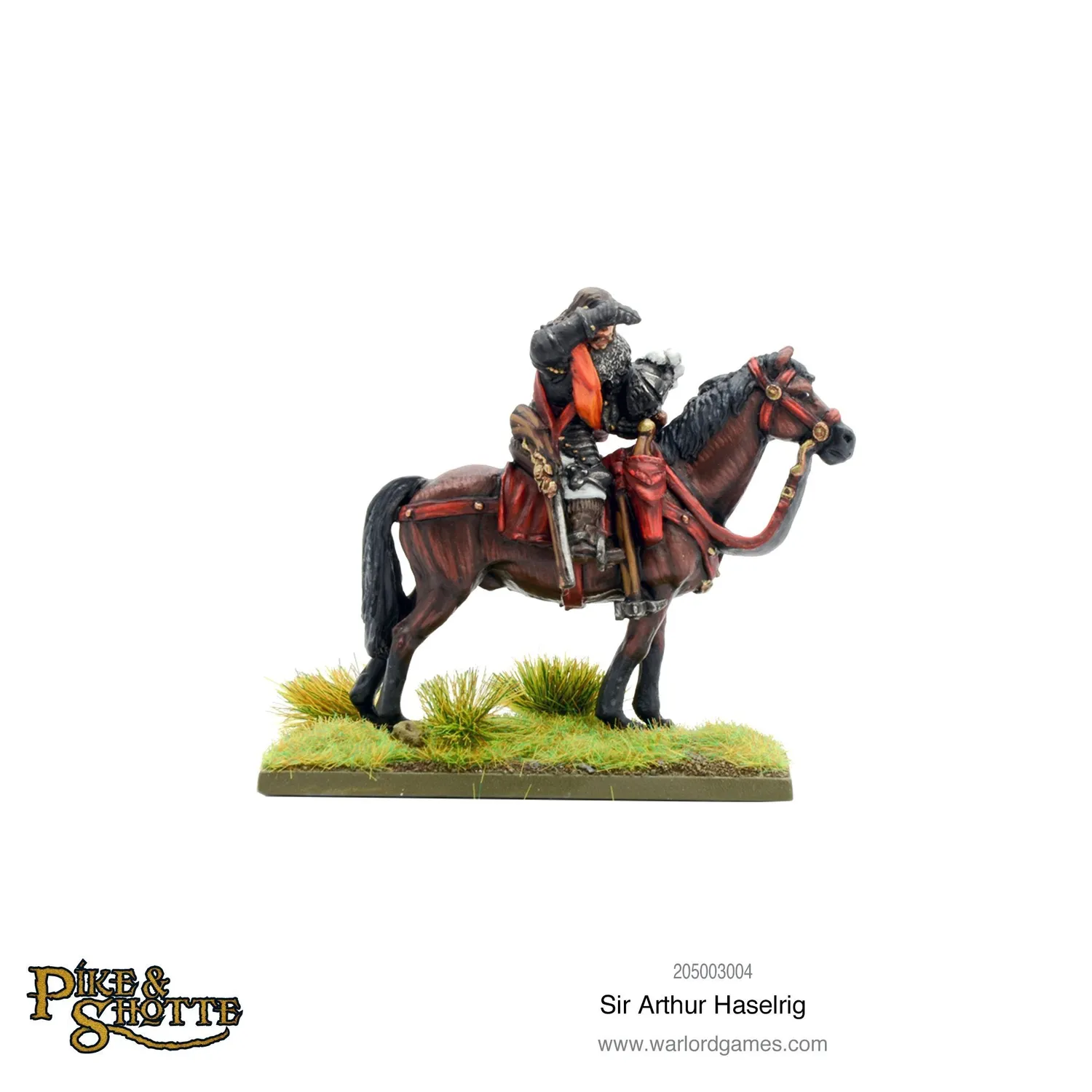 Bolt Action Hail Caesar Sir Arthur Haselrig figurine cavalerie métal