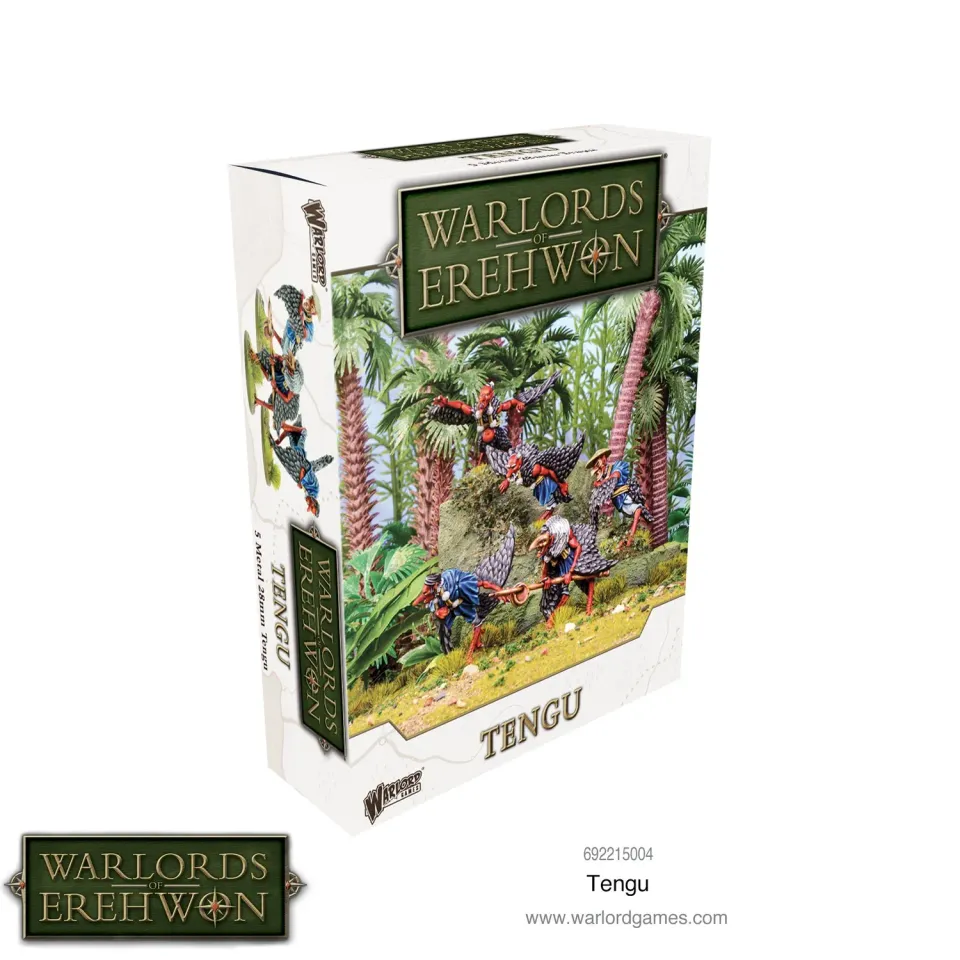 Warlords of Erehwon Tengu figurines métal x5 volantes