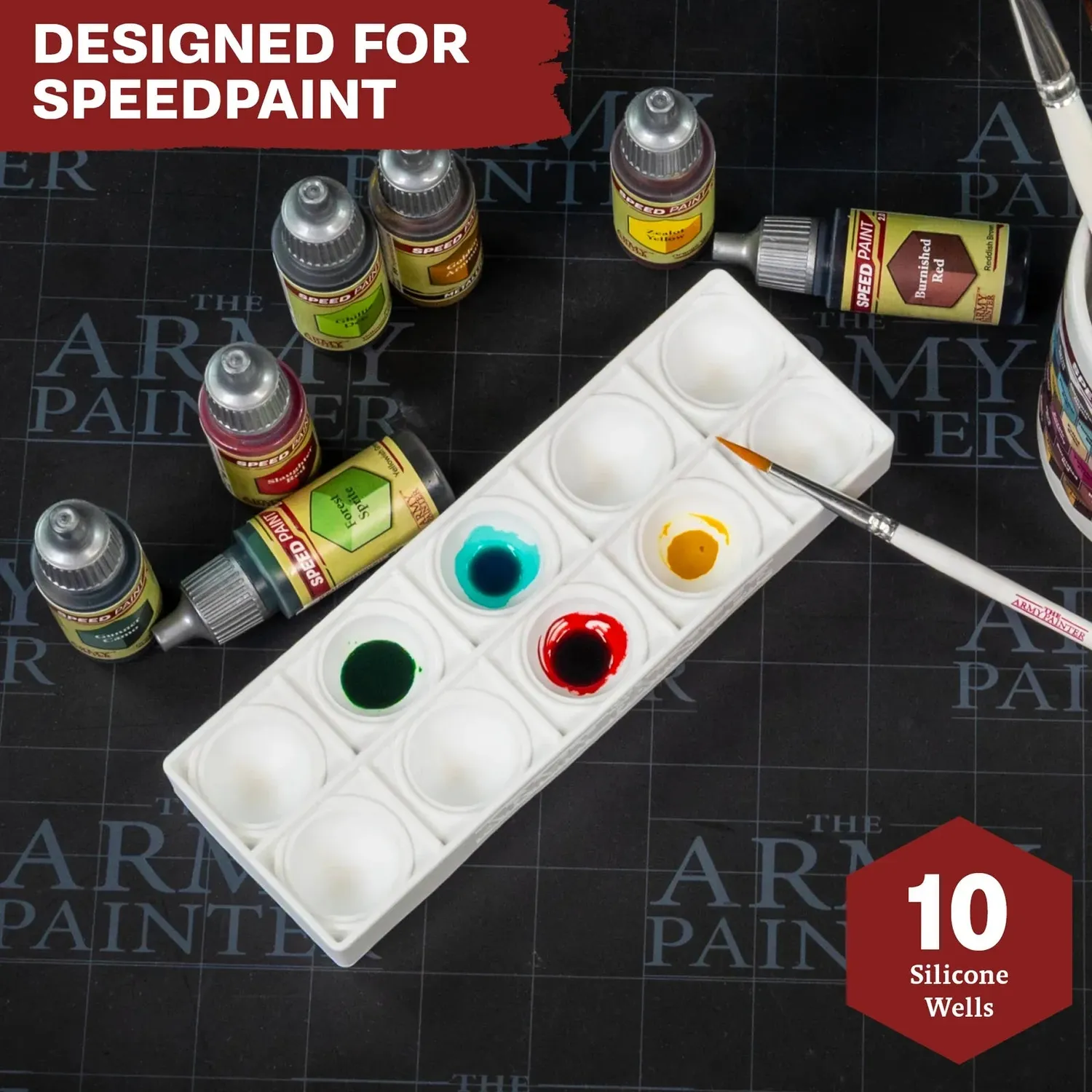 The Army Painter Speed Palette palette peinture 10 godets silicone
