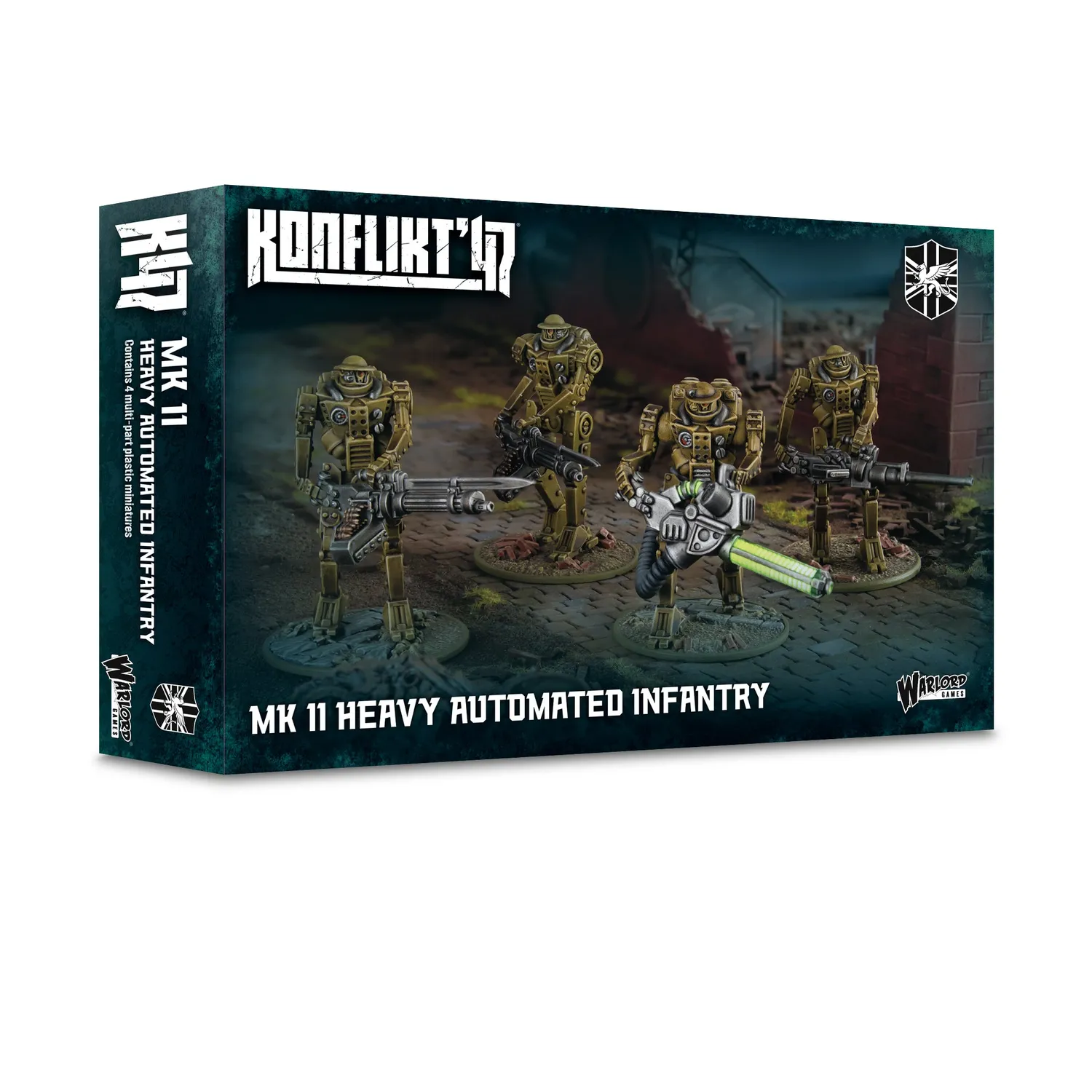 Bolt Action Konflikt'47 Mk II Heavy Automated Infantry figurines