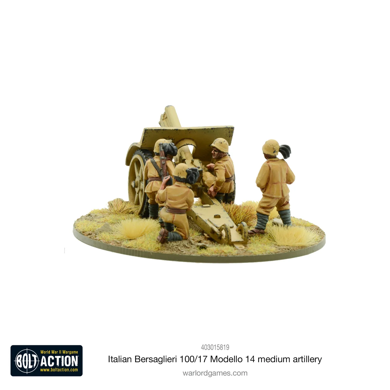 Bolt Action Bersaglieri 100/17 Modello 14 canon artillerie métal