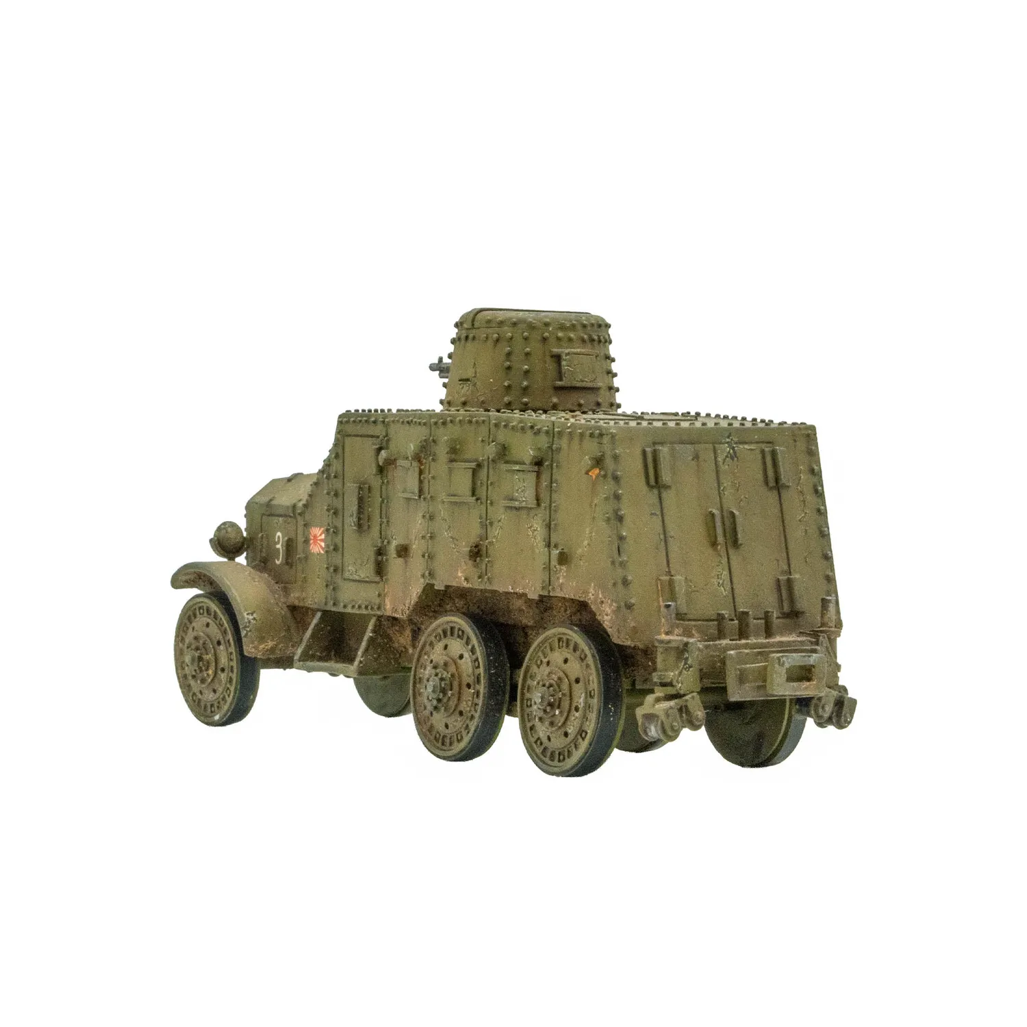 Bolt Action Type 91 So-Mo armoured car véhicule blindé résine métal