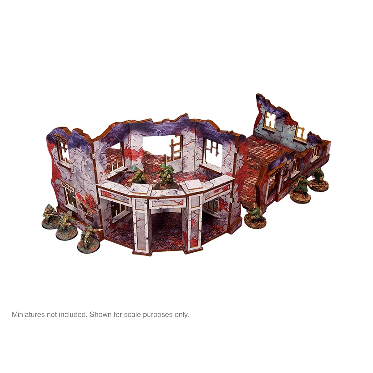 Bolt Action Ostfront Stalingrad Univermag décor pré-peint balcon