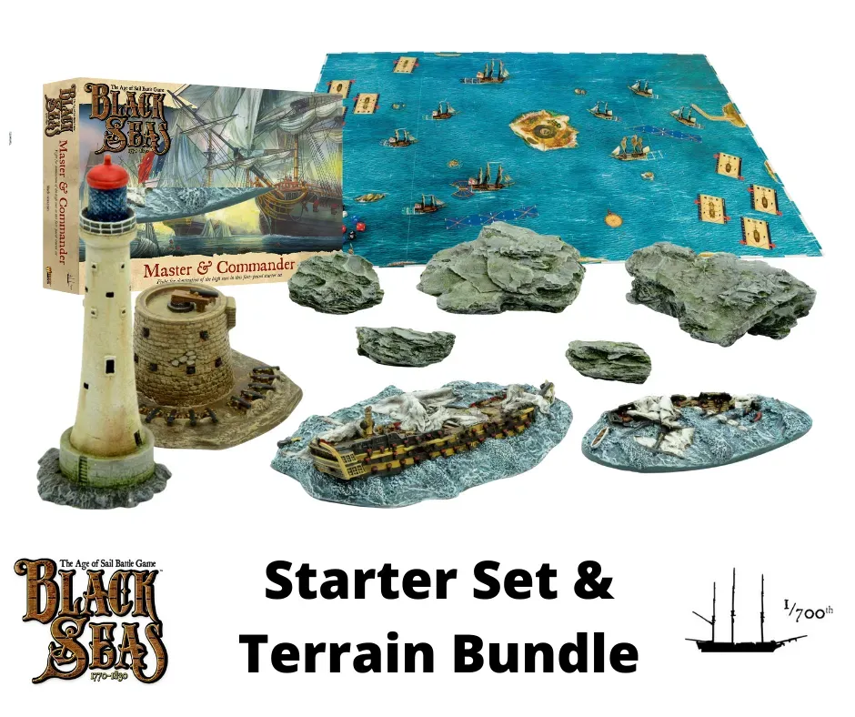 Bolt Action Black Seas Master & Commander With Scenery Pack Upgrade coffret