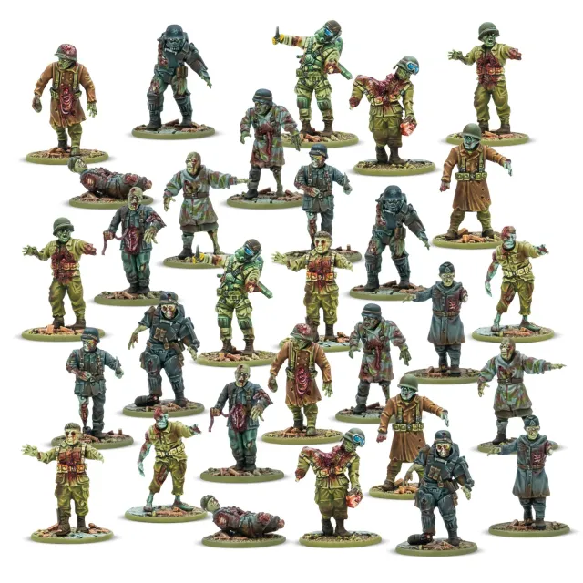 Bolt Action Konflikt 47 Totenkorps Horde figurines 30 plastique