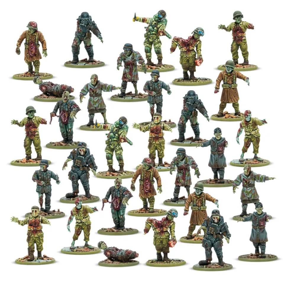 Bolt Action Konflikt 47 Totenkorps Horde figurines 30 plastique