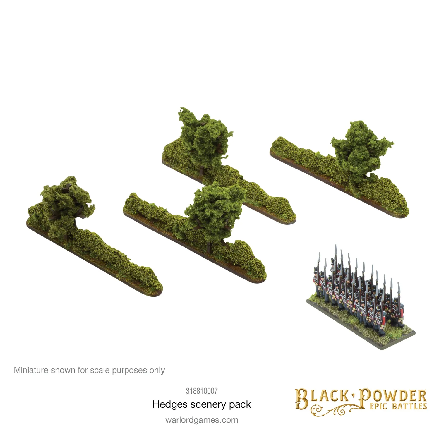 Bolt Action Black Powder Epic Battles haies décor 36 pièces