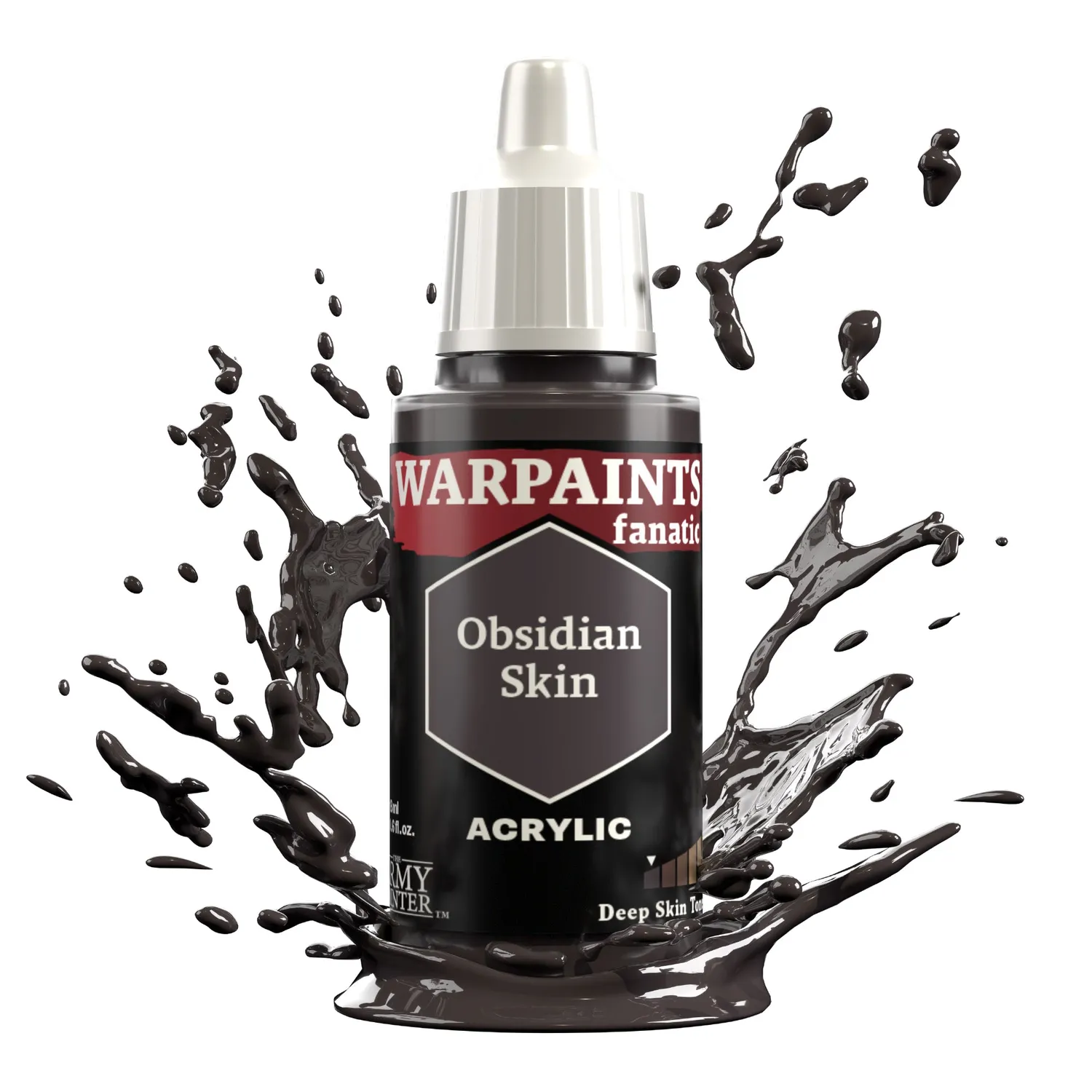 Army Painter Warpaints Fanatic Obsidian Skin peinture 18ml