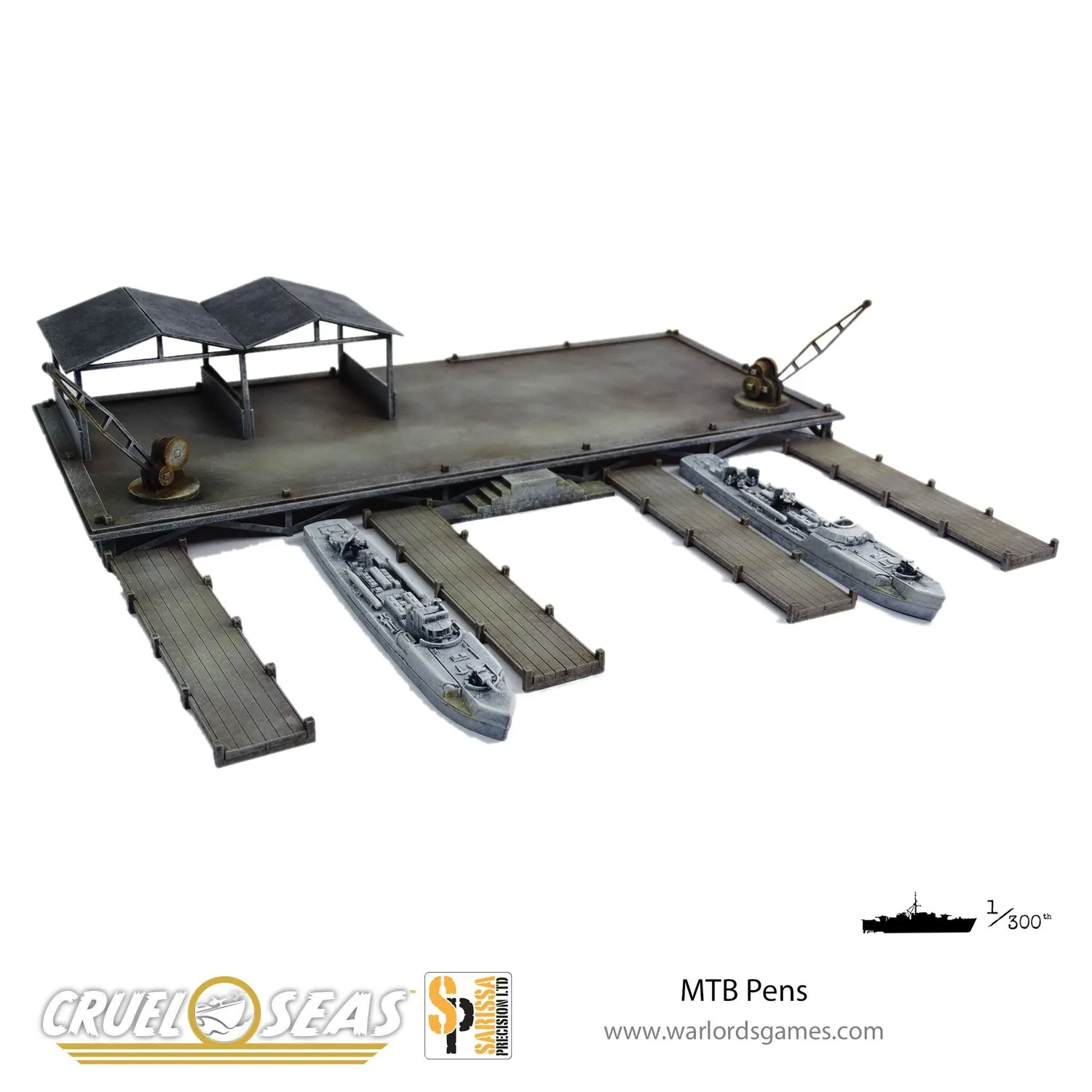 Bolt Action Cruel Seas MTB Pens décor port MDF