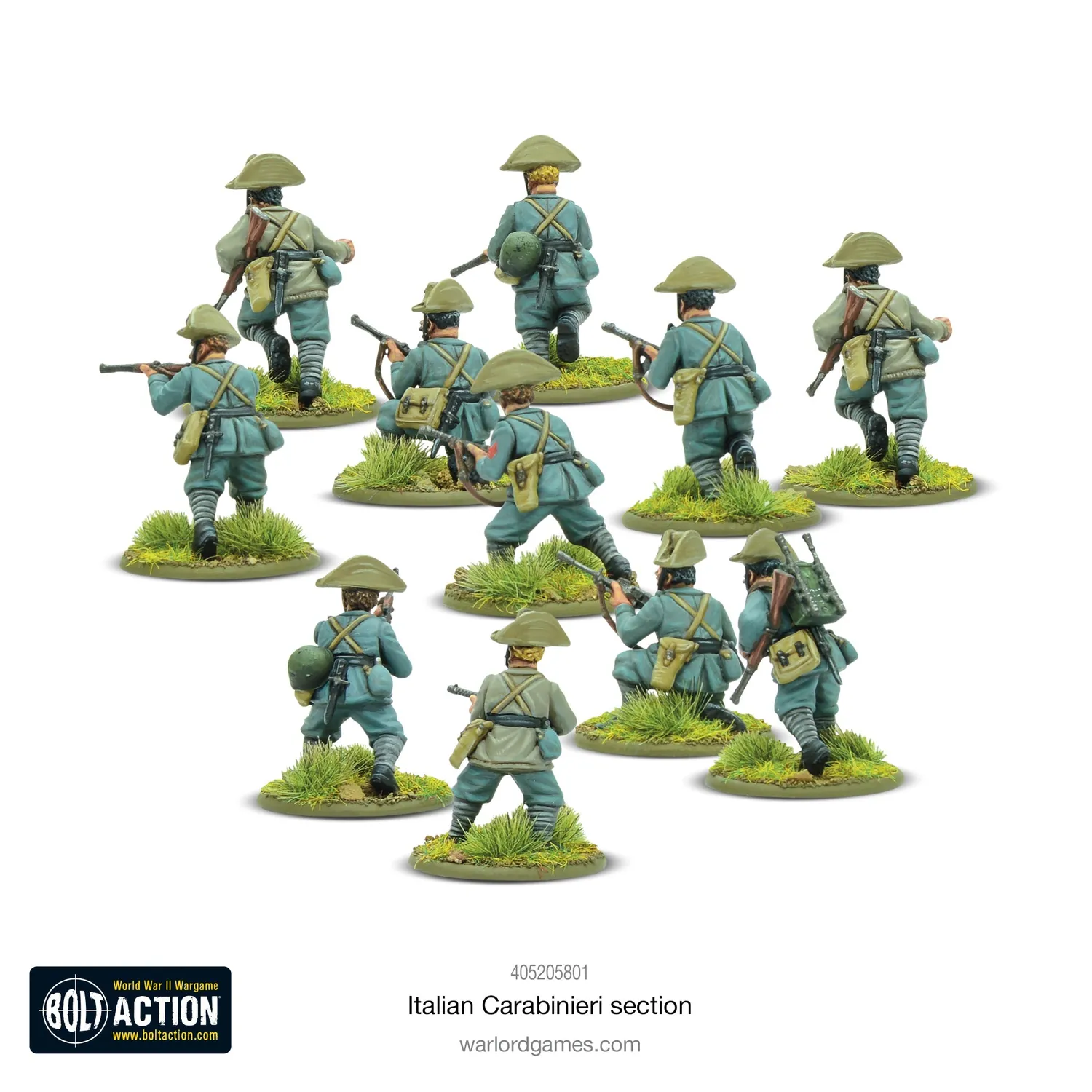 Bolt Action Italian Carabinieri section figurines