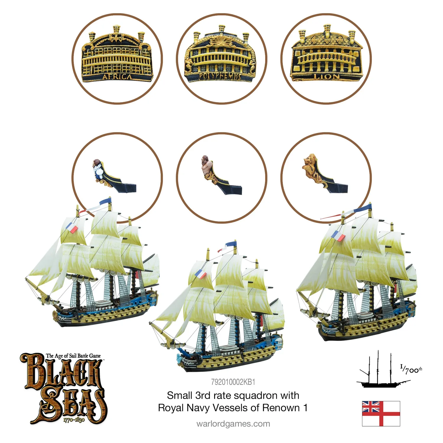 Black Seas Small 3rd Rate Squadron Royal Navy Vessels of Renown 1 navires