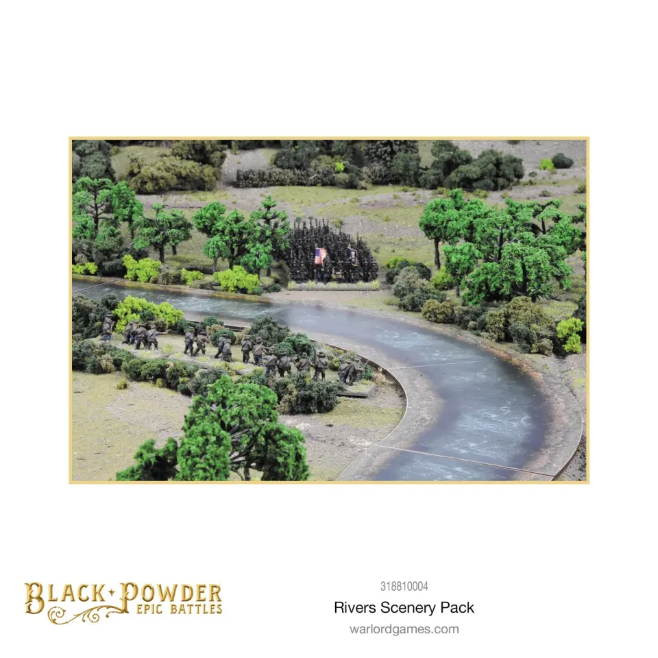 Bolt Action Black Powder Epic Battles Rivers Scenery Pack rivière MDF