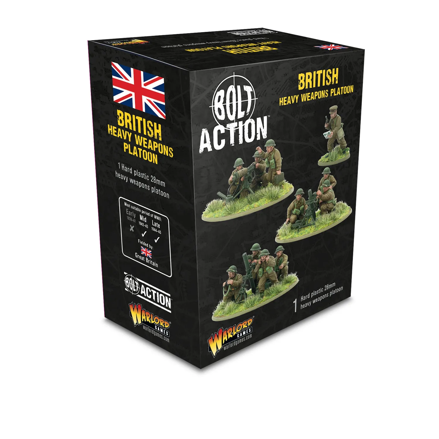 Bolt Action British Heavy Weapons Platoon armes lourdes britanniques plastique