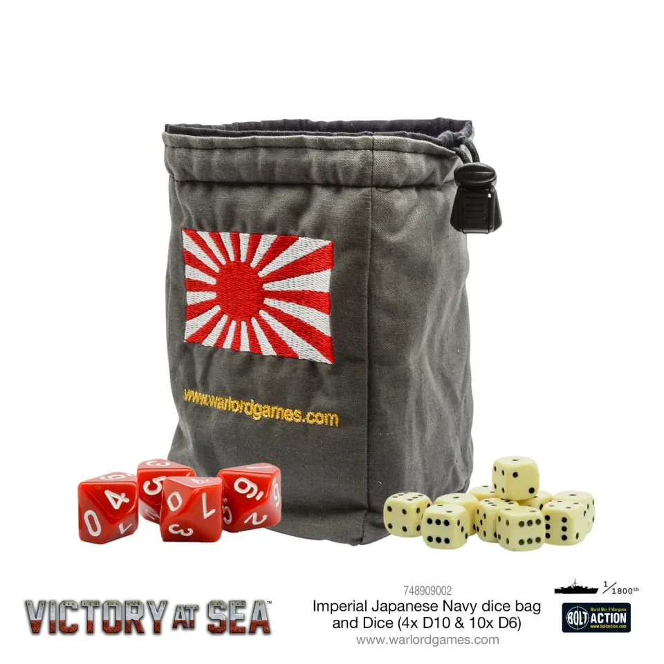 Bolt Action Victory at Sea Imperial Japanese Navy dés et sac dés