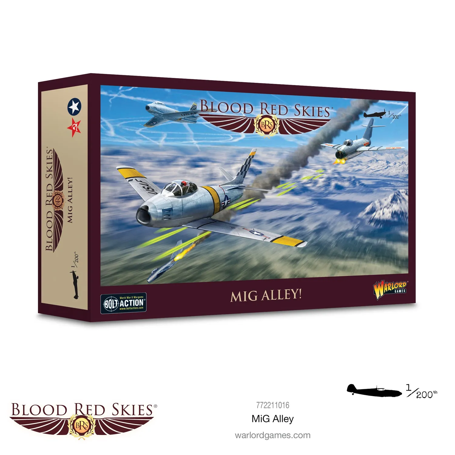 Bolt Action Blood Red Skies MiG Alley! avions 4 résine