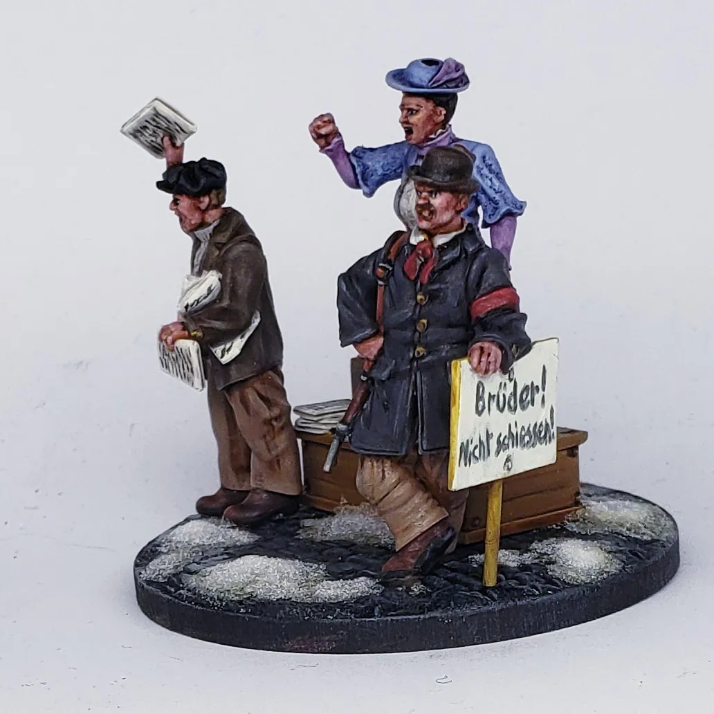 Des Tranchées aux Barricades Rosa Luxemburg et ses militants figurines 28mm