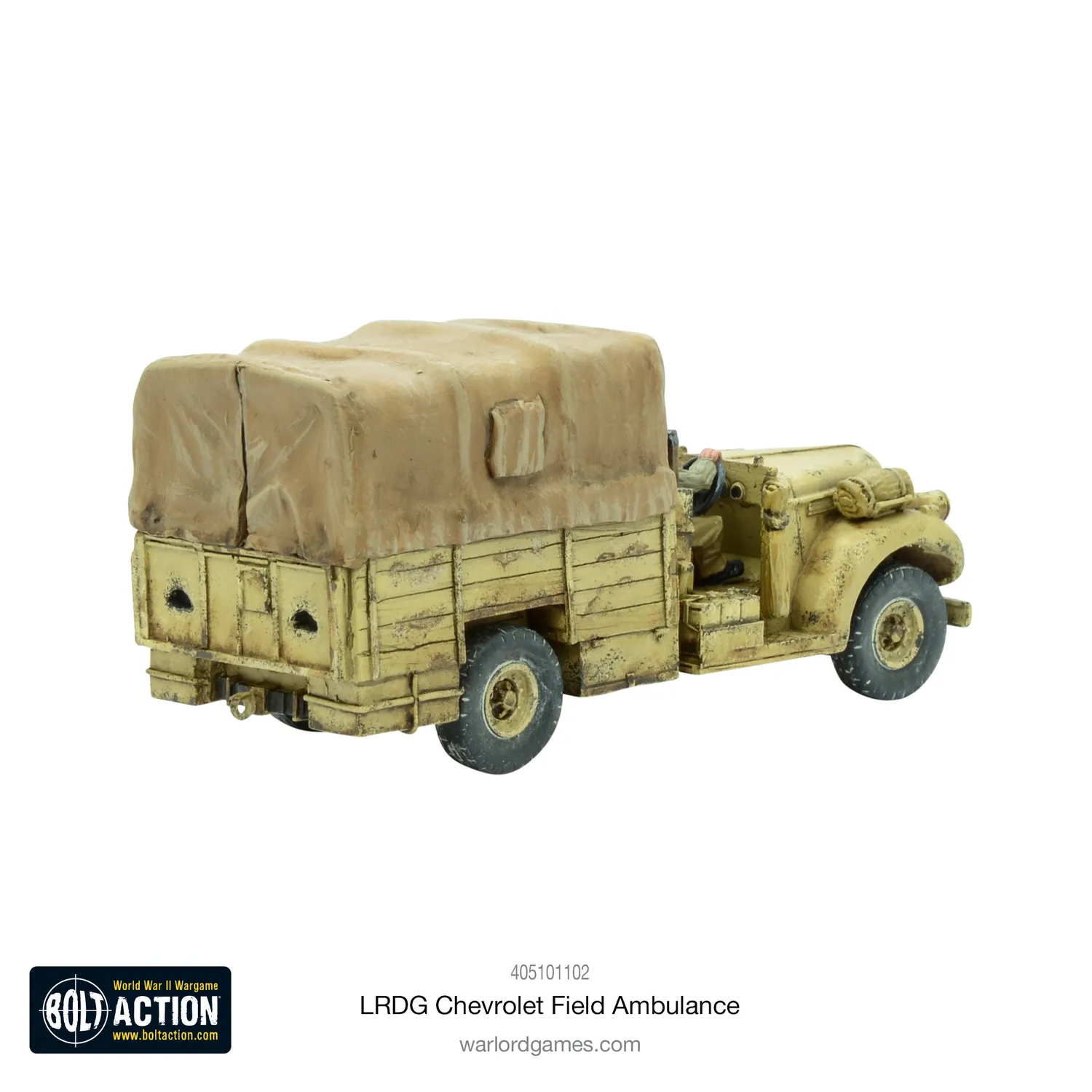 Bolt Action LRDG Chevrolet Field Ambulance ambulance 1 véhicule résine métal