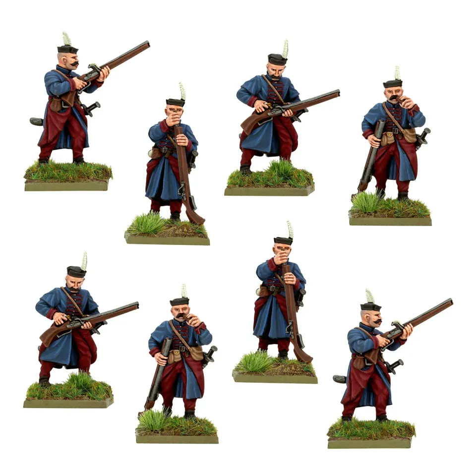 Warlord Games Pike & Shotte hajduks rechargement figurines métal x8