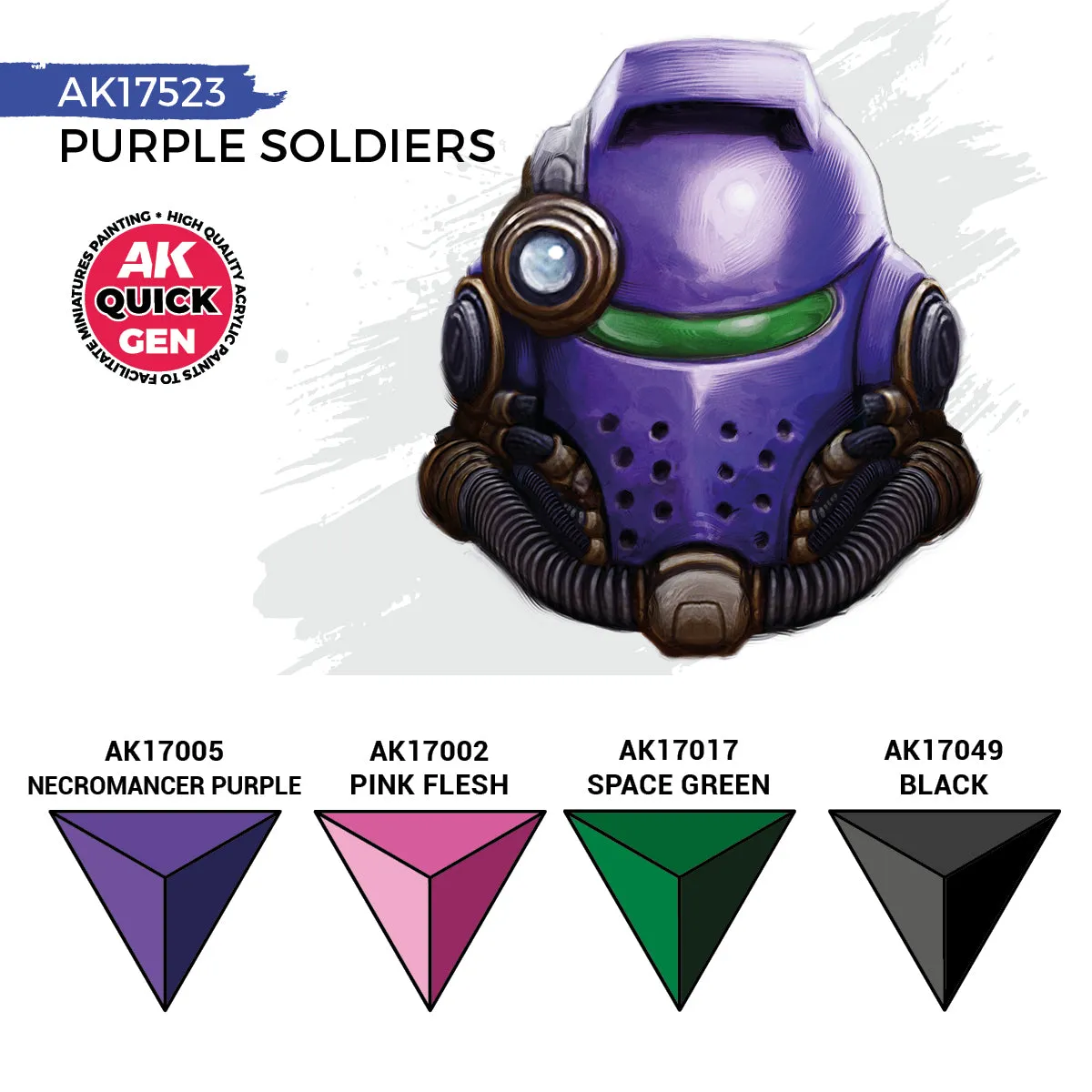 AK Interactive Quick Gen Purple Soldiers set peintures
